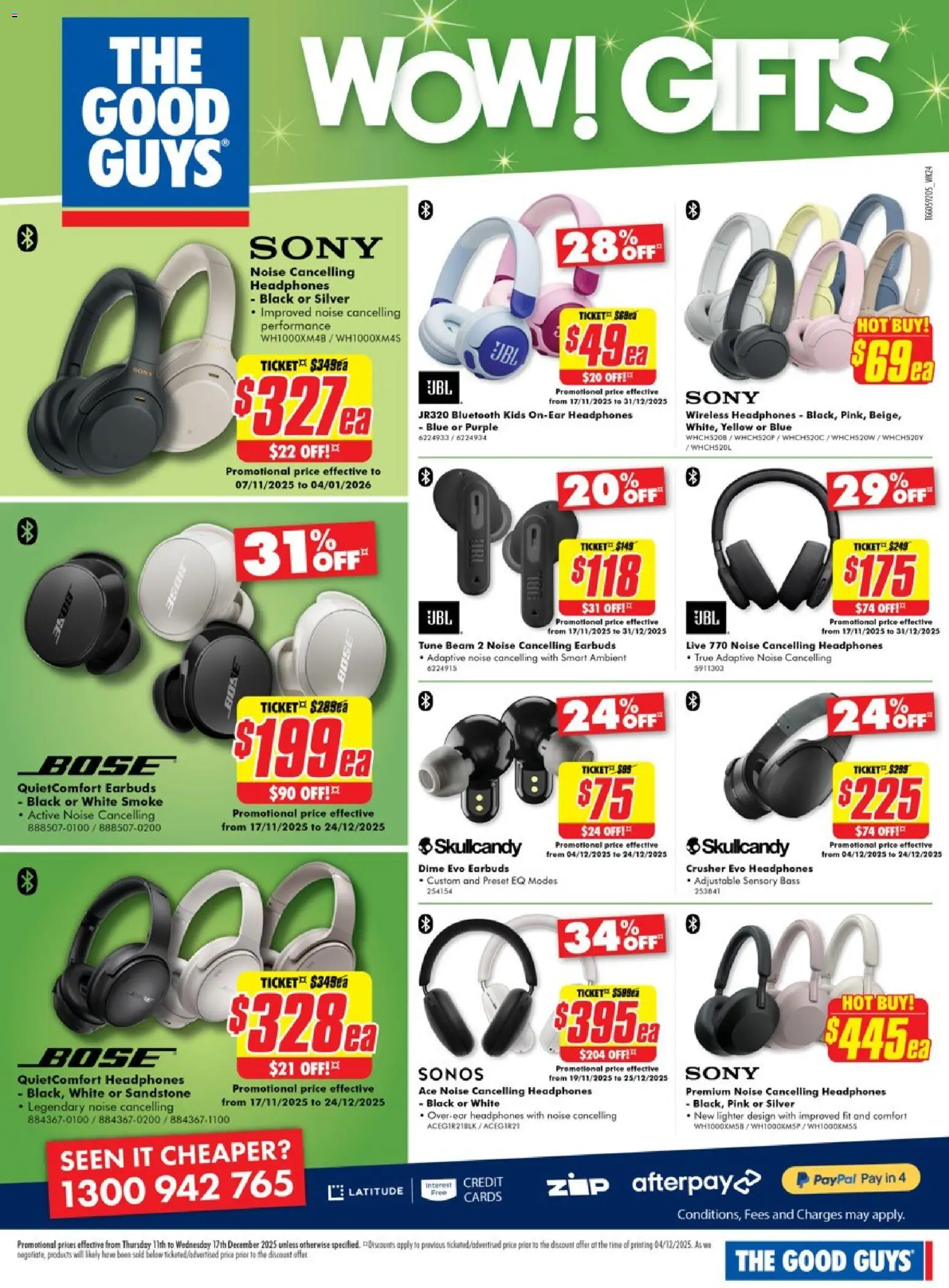 The Good Guys catalogue - valid from 10.12.2025 | Page: 6 | Products: Headphones