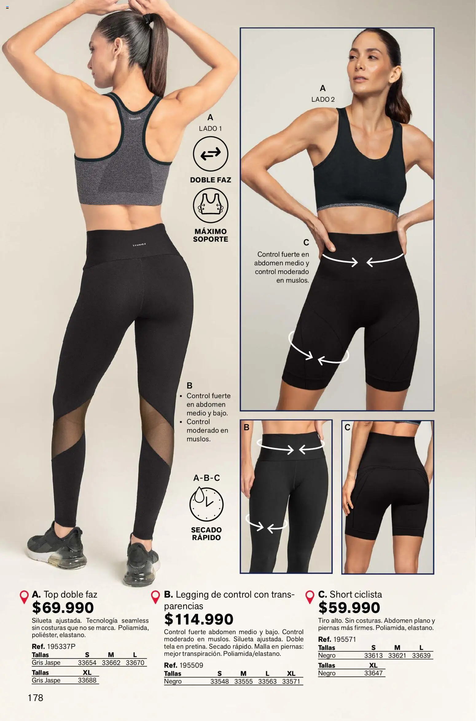 Leonisa revista - valida desde el 02.01.2026 | Página: 178 | Productos: Short, Top