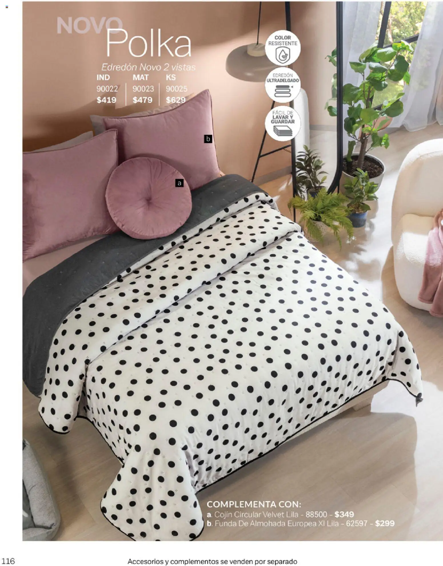 Nuevas ofertas de Vianney válidas en toda la República Mexicana desde el 06.03.2026. ¡Encuentra las mejores ofertas en Vianney catálogo Tu hogar, nuestra pasión! | Página: 118 | Productos: Funda, Funda de almohada, Almohada