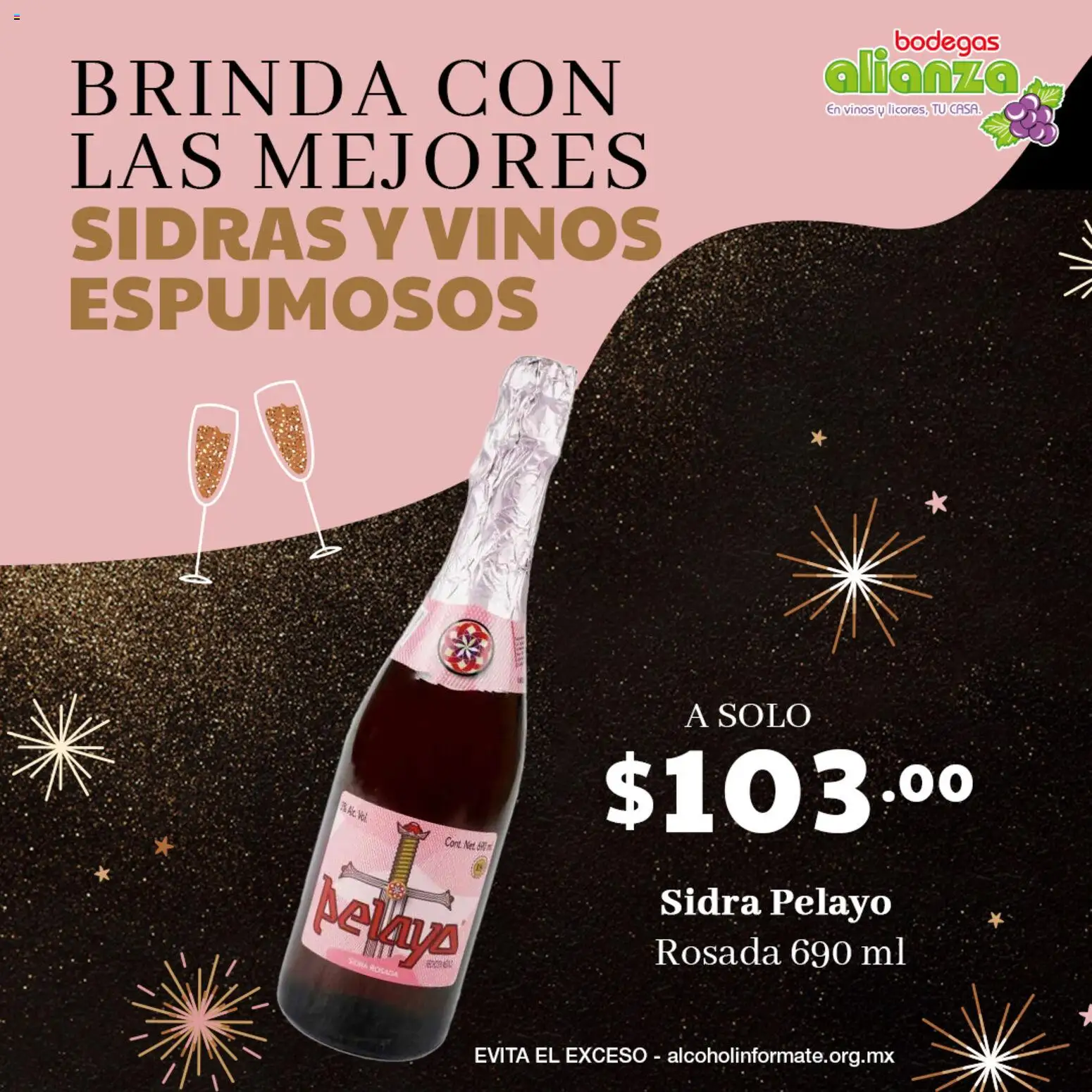 Nuevas ofertas de Bodegas Alianza válidas en toda la República Mexicana desde el 29.12.2025. ¡Encuentra las mejores ofertas en Bodegas Alianza catálogo Brinda con las mejores Sidras y Vinos ! | Página: 3