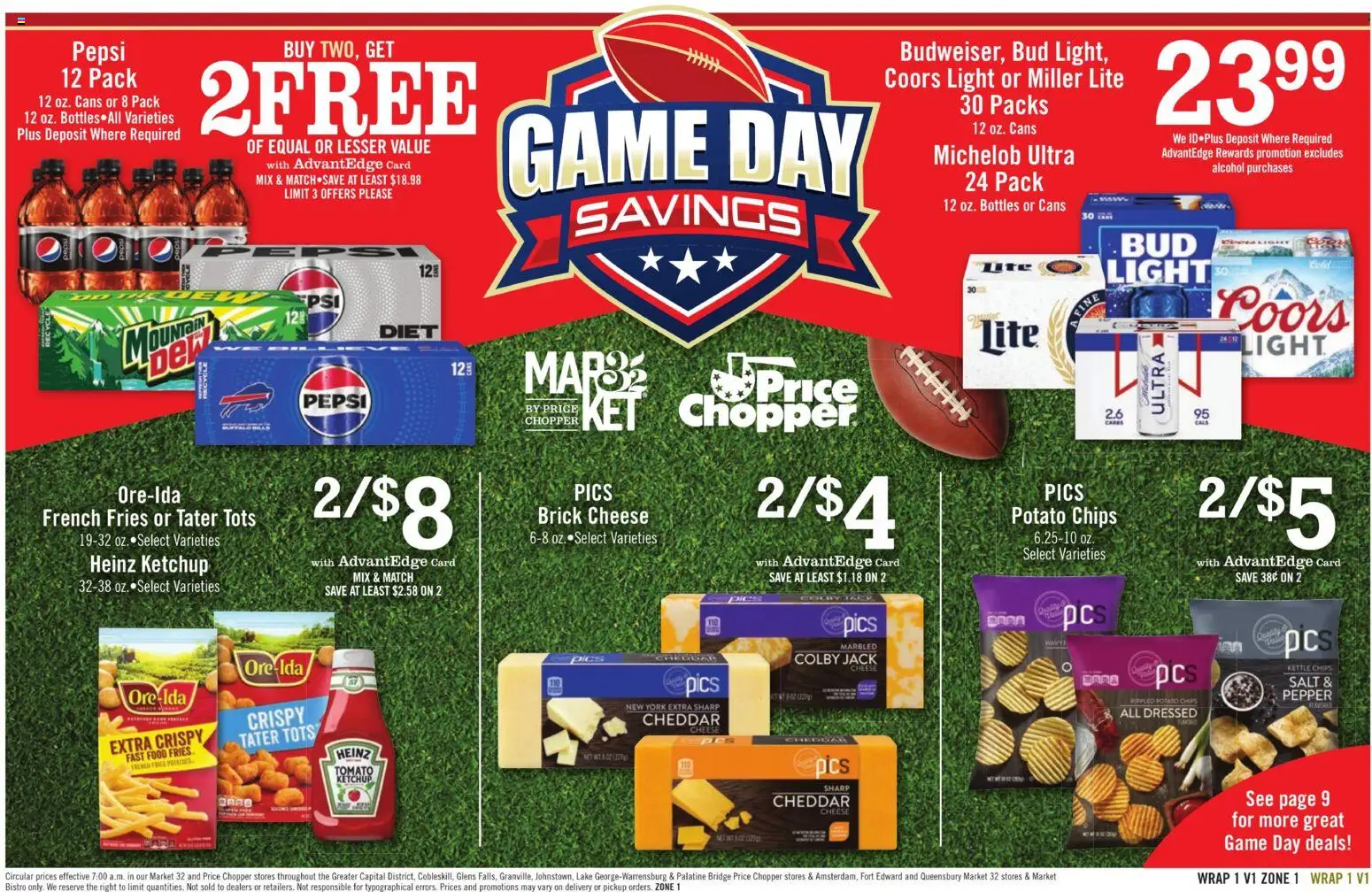 Price Chopper - Weekly Ad - valid from 18.01.2026 | Page: 13 | Products: Chips, Ketchup, Salt, Game