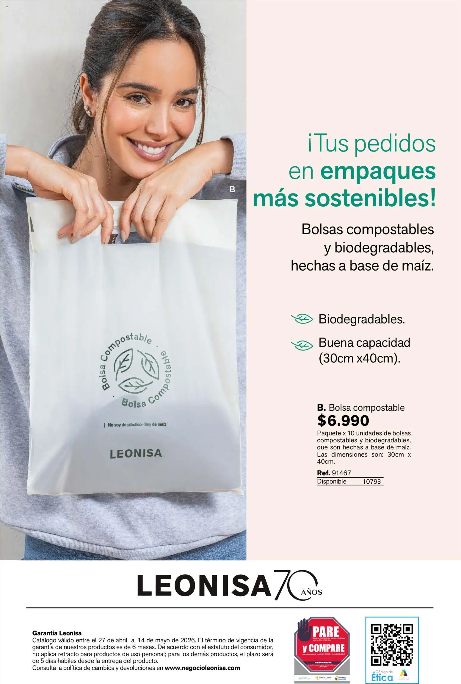 Leonisa revista - valida desde el 27.04.2026 | Página: 13 | Productos: Bolsa, Maiz