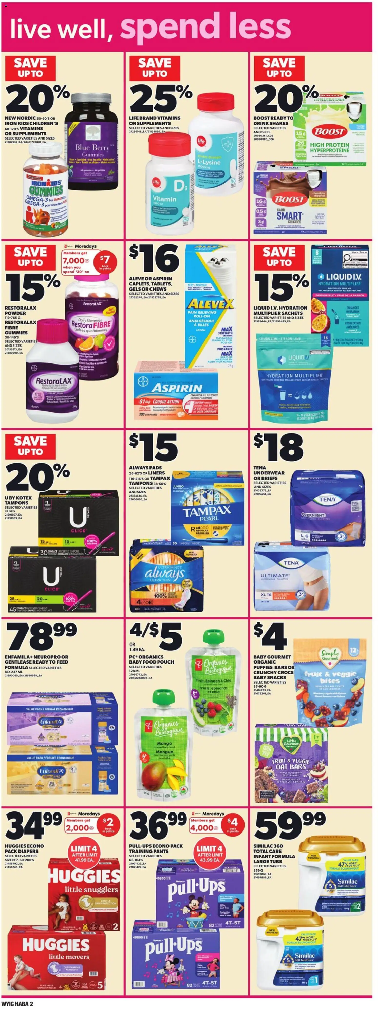 Independent Grocer flyer valid from 29.01.2026 | Page: 15 | Products: Powder, Chocolate, Underwear, Briefs