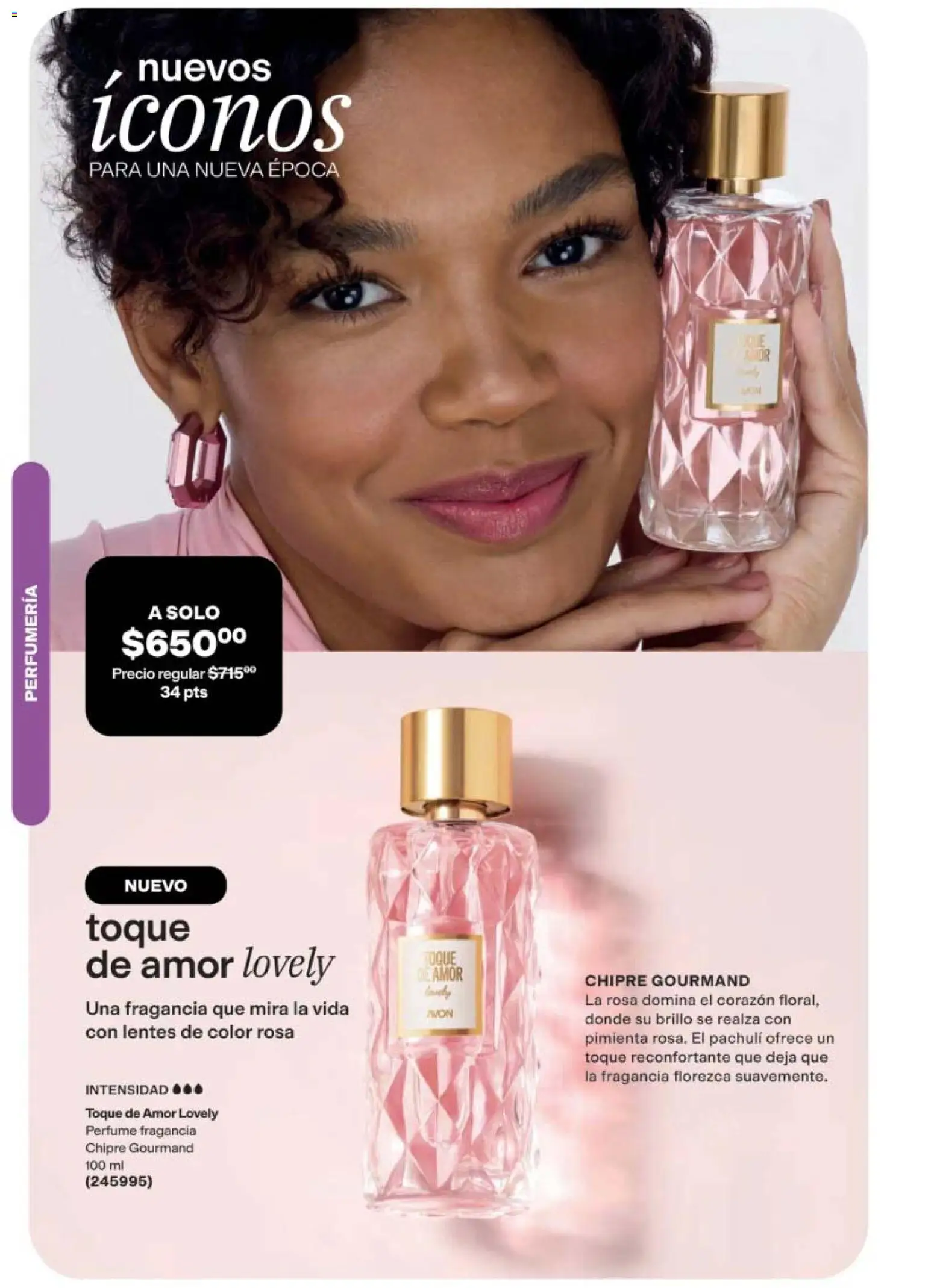Nuevas ofertas de AVON válidas en toda la República Mexicana desde el 24.04.2026. ¡Encuentra las mejores ofertas en AVON campaña 7 2026! | Página: 74 | Productos: Lentes, Pimienta, Brillo, Fragancia
