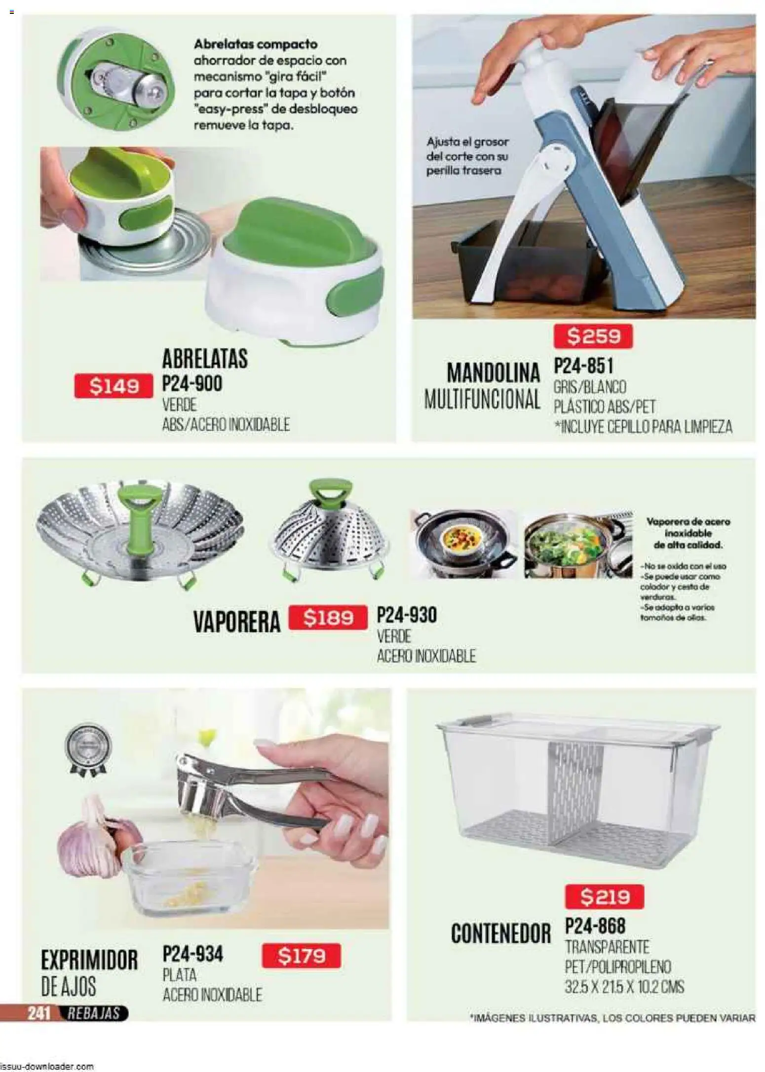 Nuevas ofertas de Cklass válidas en toda la República Mexicana desde el 31.10.2025. ¡Encuentra las mejores ofertas en Cklass catálogo Super Rebajas Ropa! | Página: 244 | Productos: Cepillo, Vaporera, Contenedor, Exprimidor