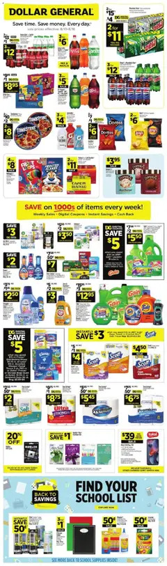 Preview of Dollar General weekly ads valid from 10.08.2025