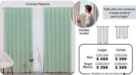 Vista previa de Colchas Concord - Catálogo, nuevo folleto de la tienda, válido en México a partir del 01.08.2025 | Página: 270 | Productos: Cortinas