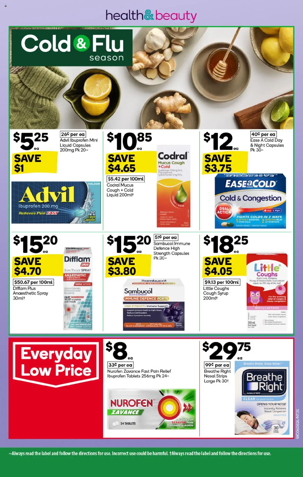 Woolworths catalogue - valid from 06.08.2025 | Page: 35 | Products: Sensitive skin, Tablets, Pain relief, Zinc