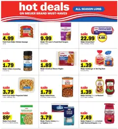 Preview of Meijer weekly ads valid from 29.04.2026 | Page: 19 | Products: Cheese, Beef, Salad, Sausage