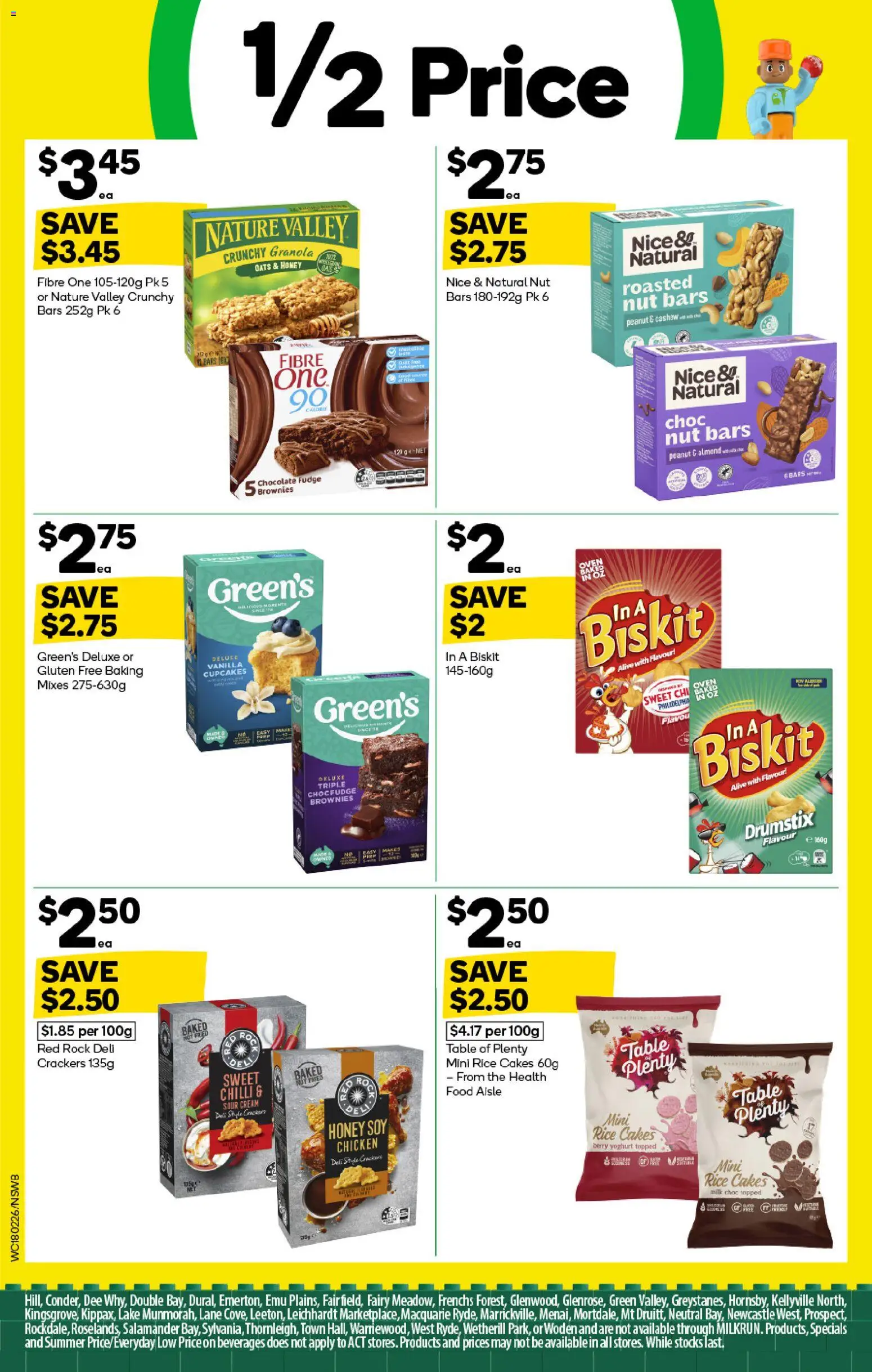 Woolworths catalogue - valid from 18.02.2026 | Page: 8 | Products: Crackers, Chocolate, Rice, Oats