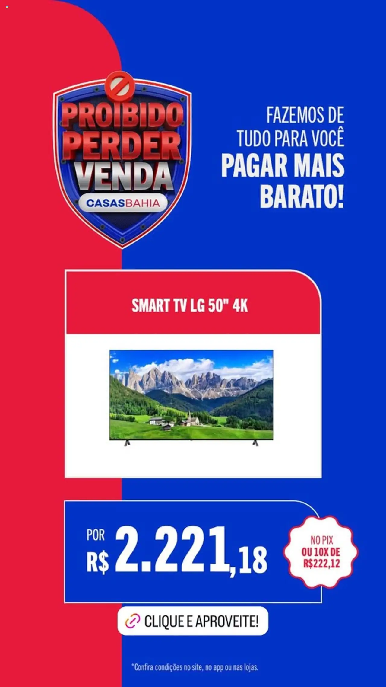 Casas Bahia Folheto - válido de 22.08.2025 | Página: 4 | Produtos: smart TV, Tv