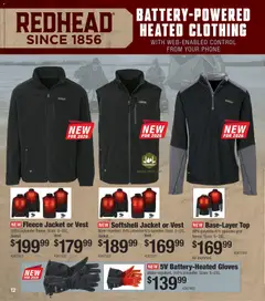 Preview of Cabela's weekly ads valid from 01.11.2025 | Page: 12 | Products: Vest, Jacket, Gloves, Phone