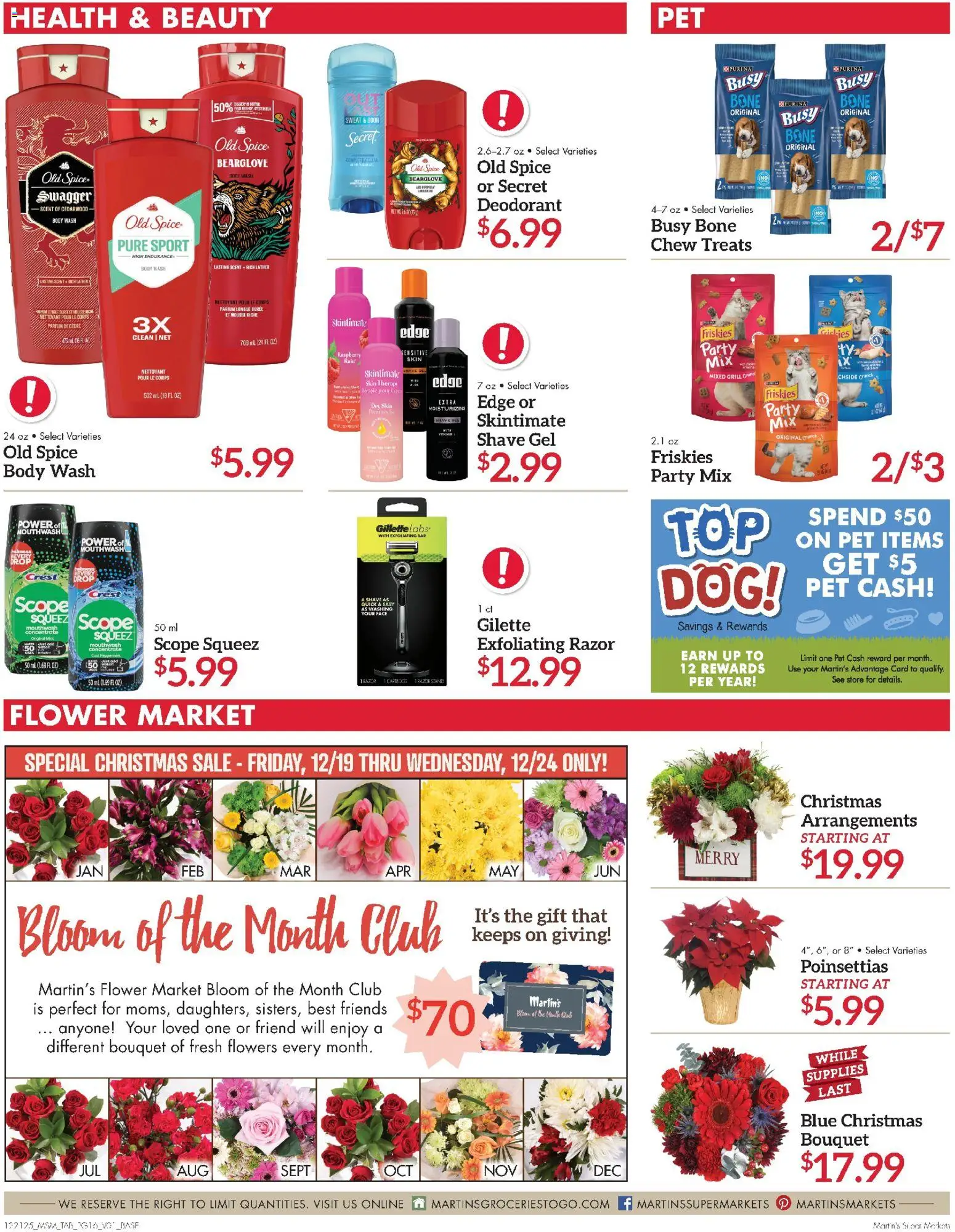 Martin’s Weekly Ad - valid from 21.12.2025 | Page: 20 | Products: Mouthwash, Shave Gel, Raspberry, Grill