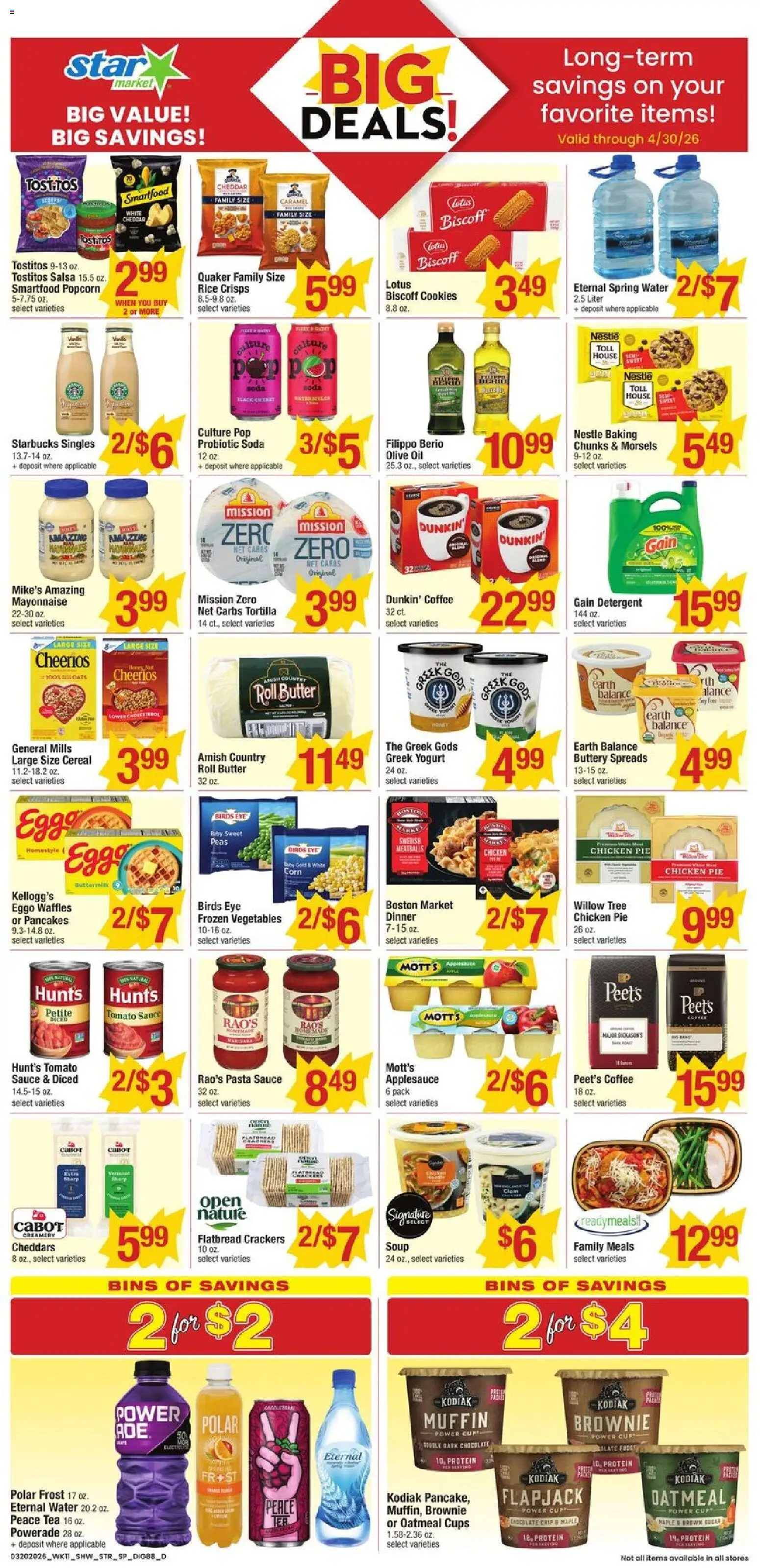 Star Market Weekly Ad - MA - valid from 20.03.2026 | Page: 11 | Products: Coffee, Tea, Water, Sauce