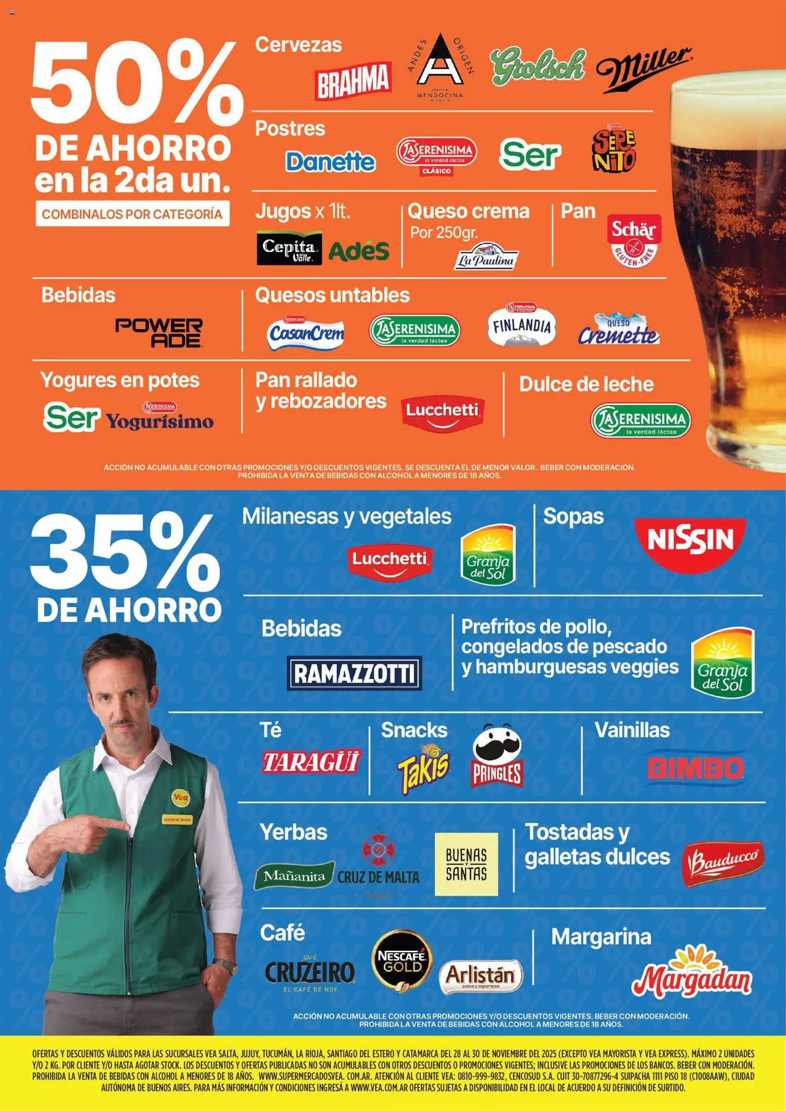 Vea - Oferta fin de semana │ válido desde el 28.11.2025 | Página: 5 | Productos: Queso crema, Leche, Queso, Margarina