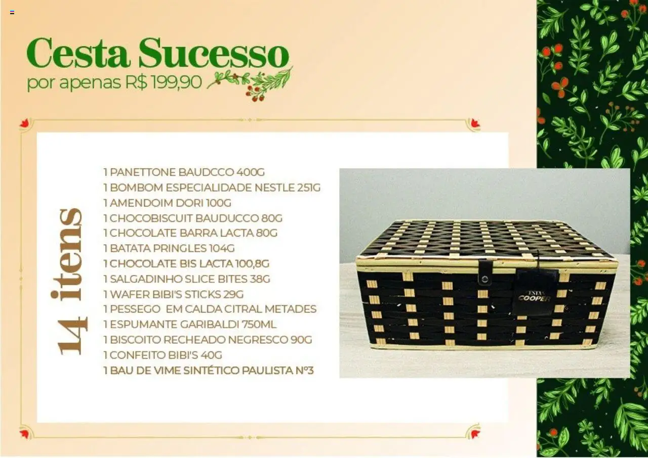 Cooper Folheto - válido de 11.10.2025 | Página: 2 | Produtos: Biscoito, Panettone, Cesta, Bombom