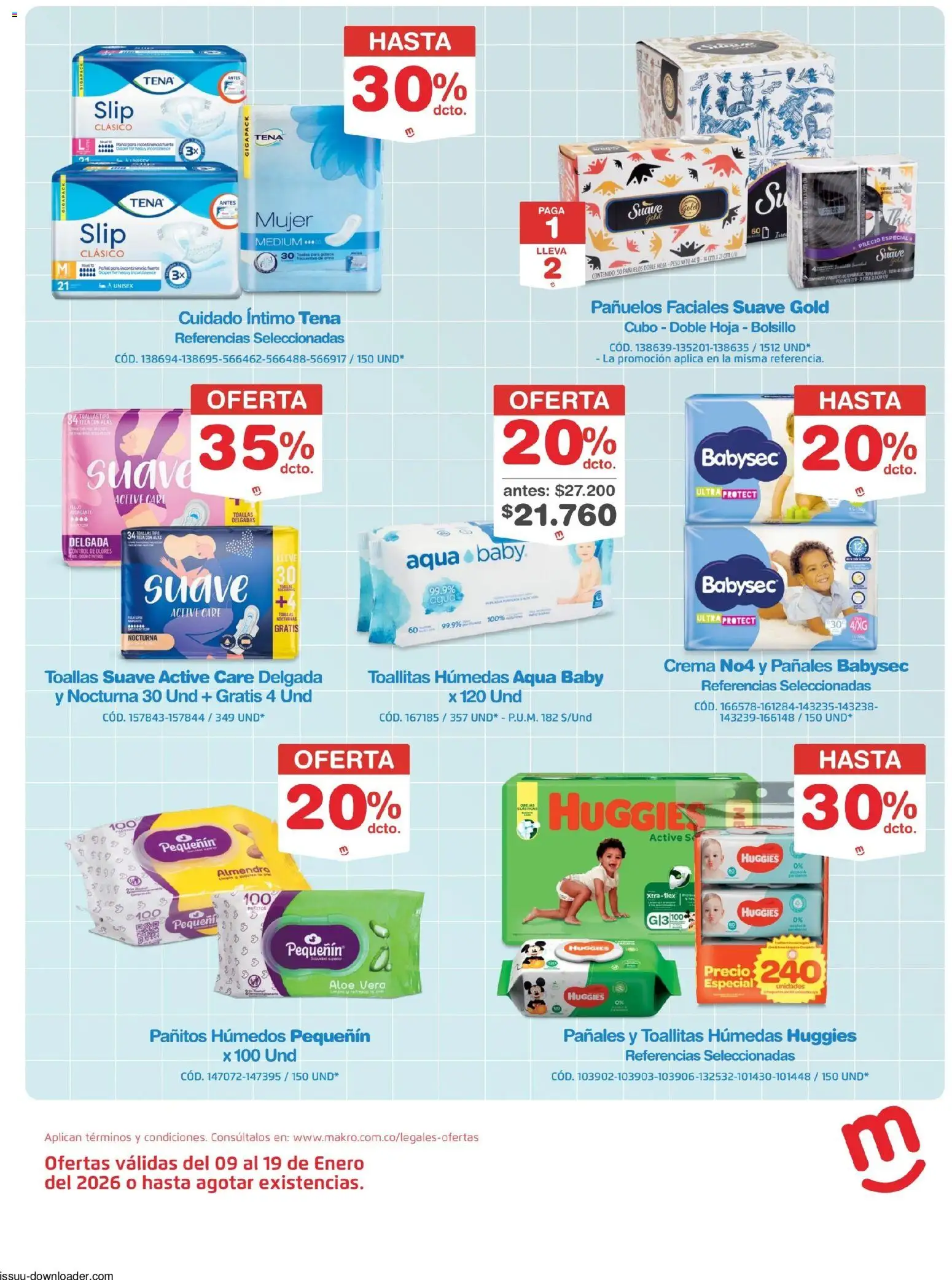 Makro revista - valida desde el 09.01.2026 | Página: 8 | Productos: Almendra, Peso, Toallas, Pañales