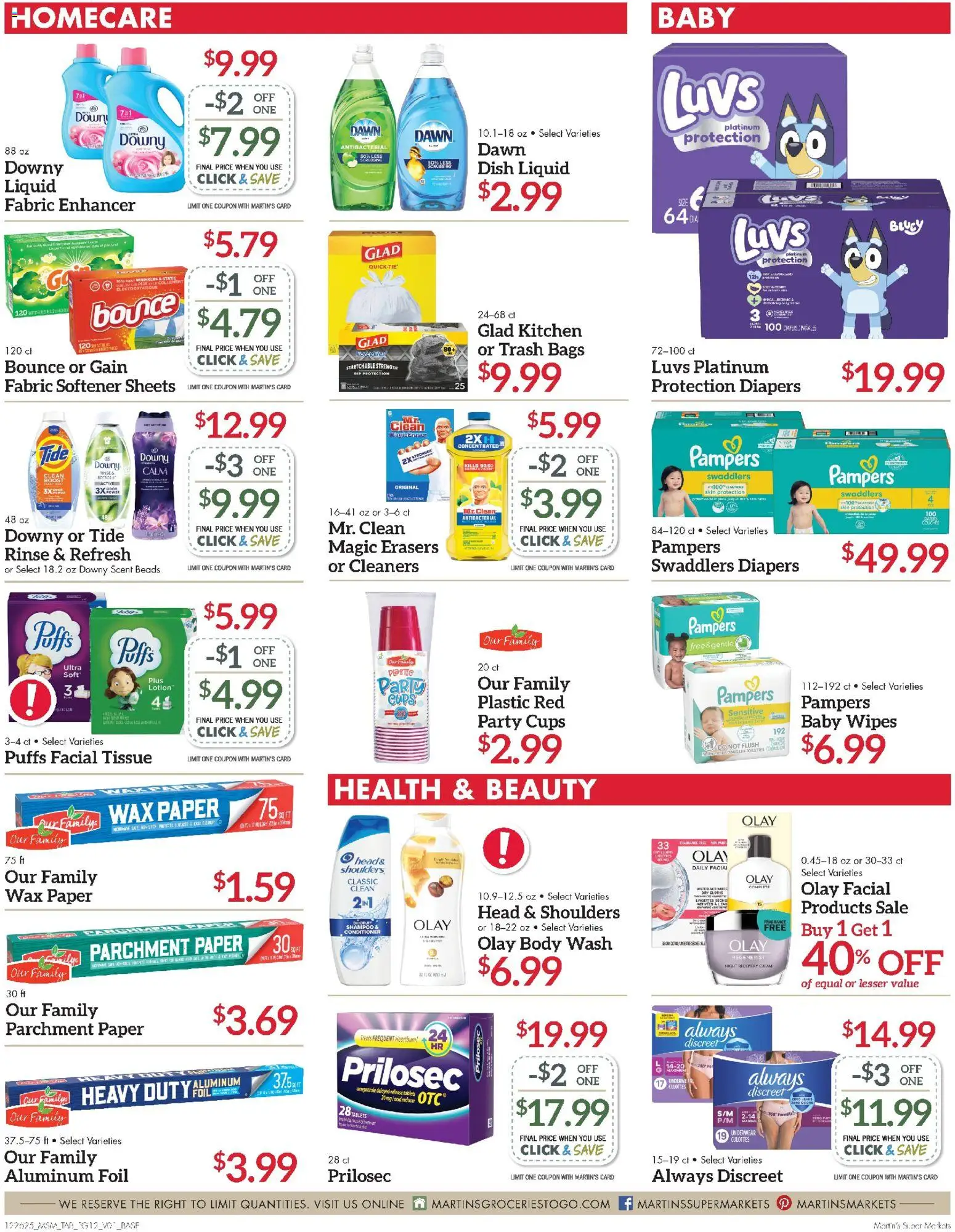 Martin’s Weekly Ad - valid from 28.12.2025 | Page: 12 | Products: Shampoo, Cream, Body Wash, Underwear