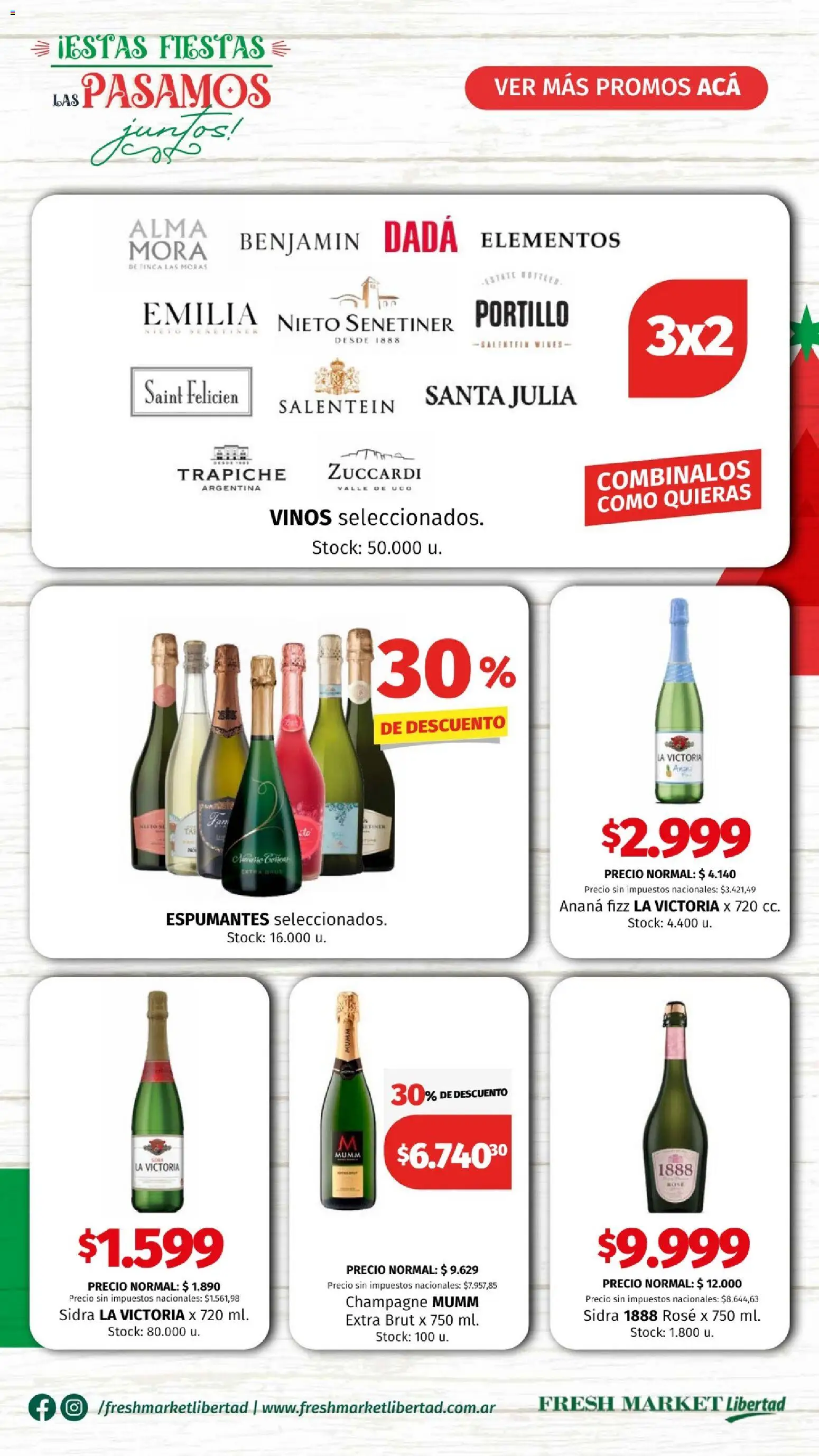 Hipermercado Libertad - Especial Mesa Navideña  │ válido desde el 04.12.2025 | Página: 6 | Productos: Ananá, Champagne