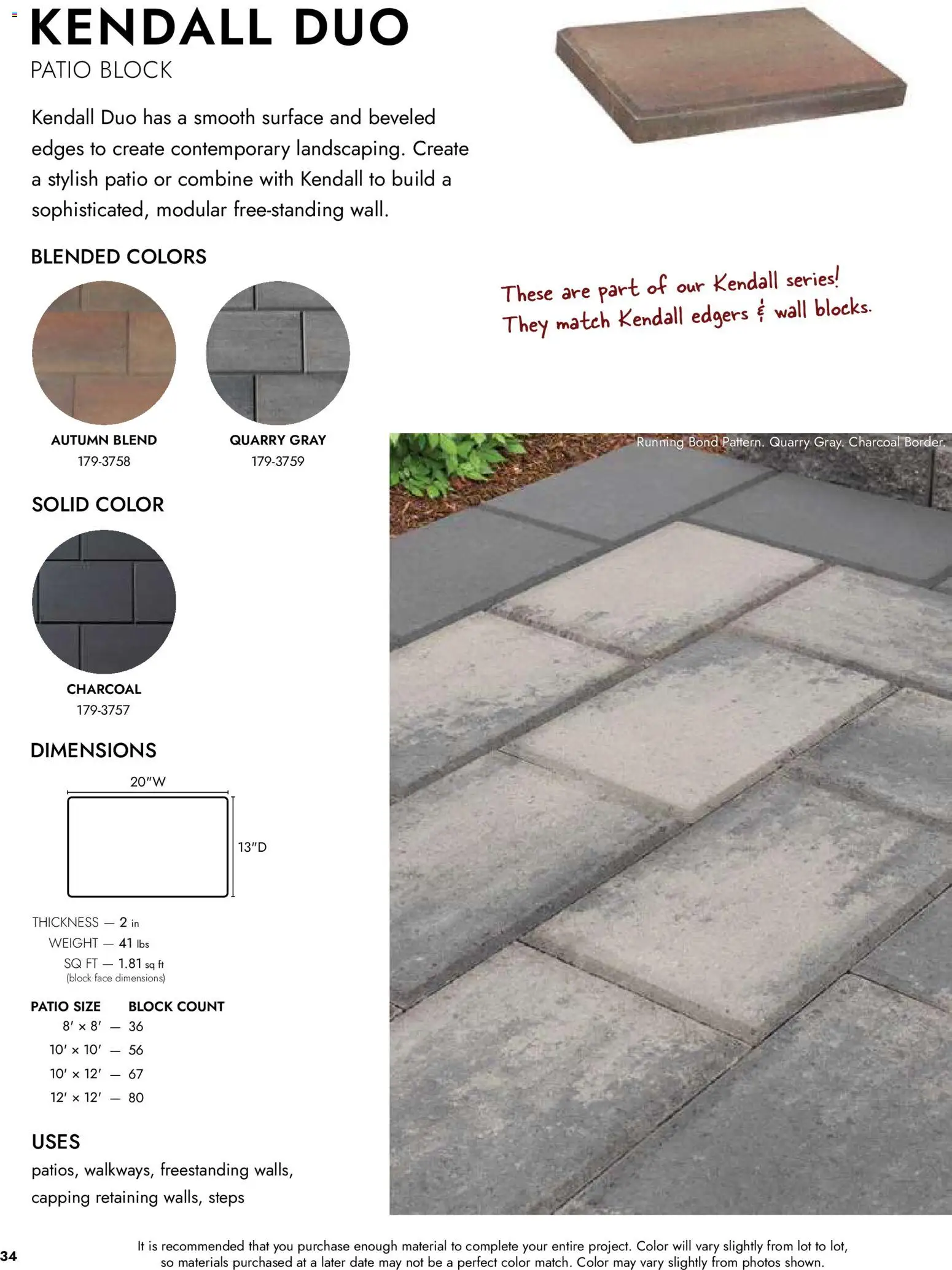 Menards Landscape Catalog - valid from 02.04.2026 | Page: 34 | Products: Date, Weight