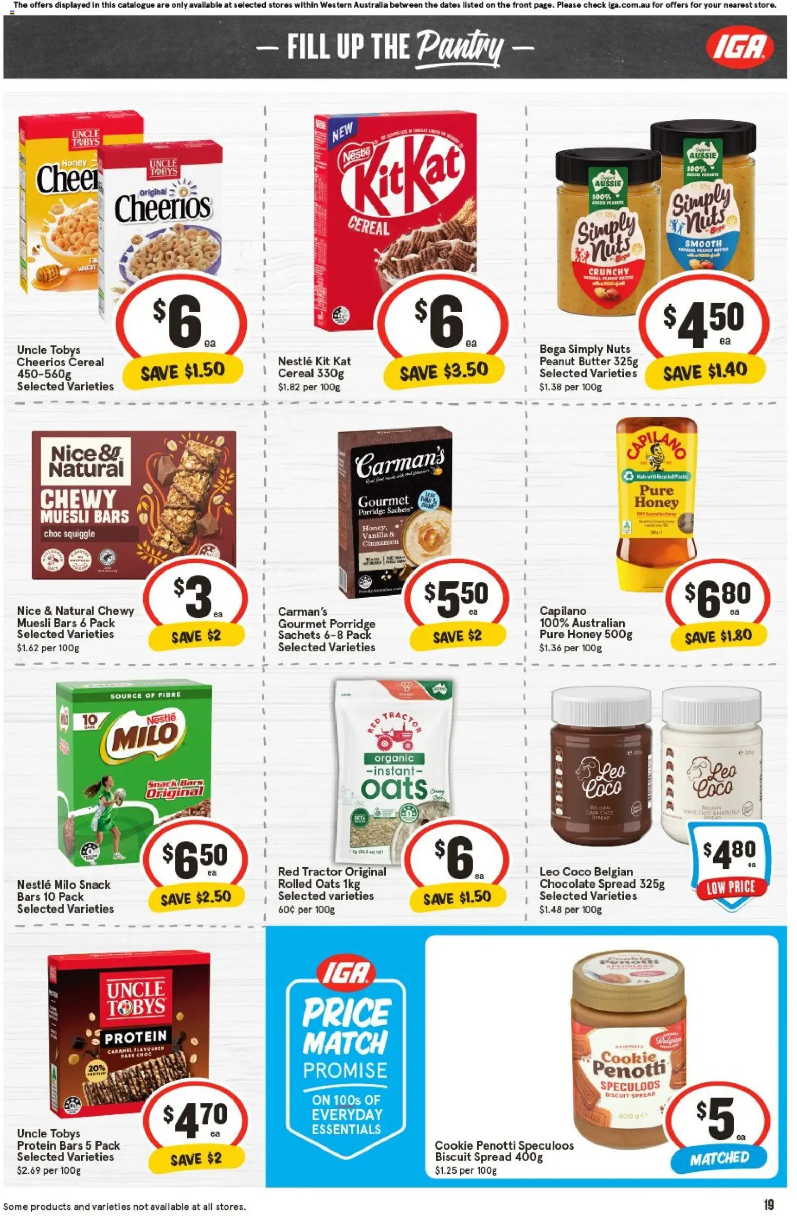 IGA catalogue - valid from 05.11.2025 | Page: 19 | Products: Butter, Oats, Cereal, Wheat