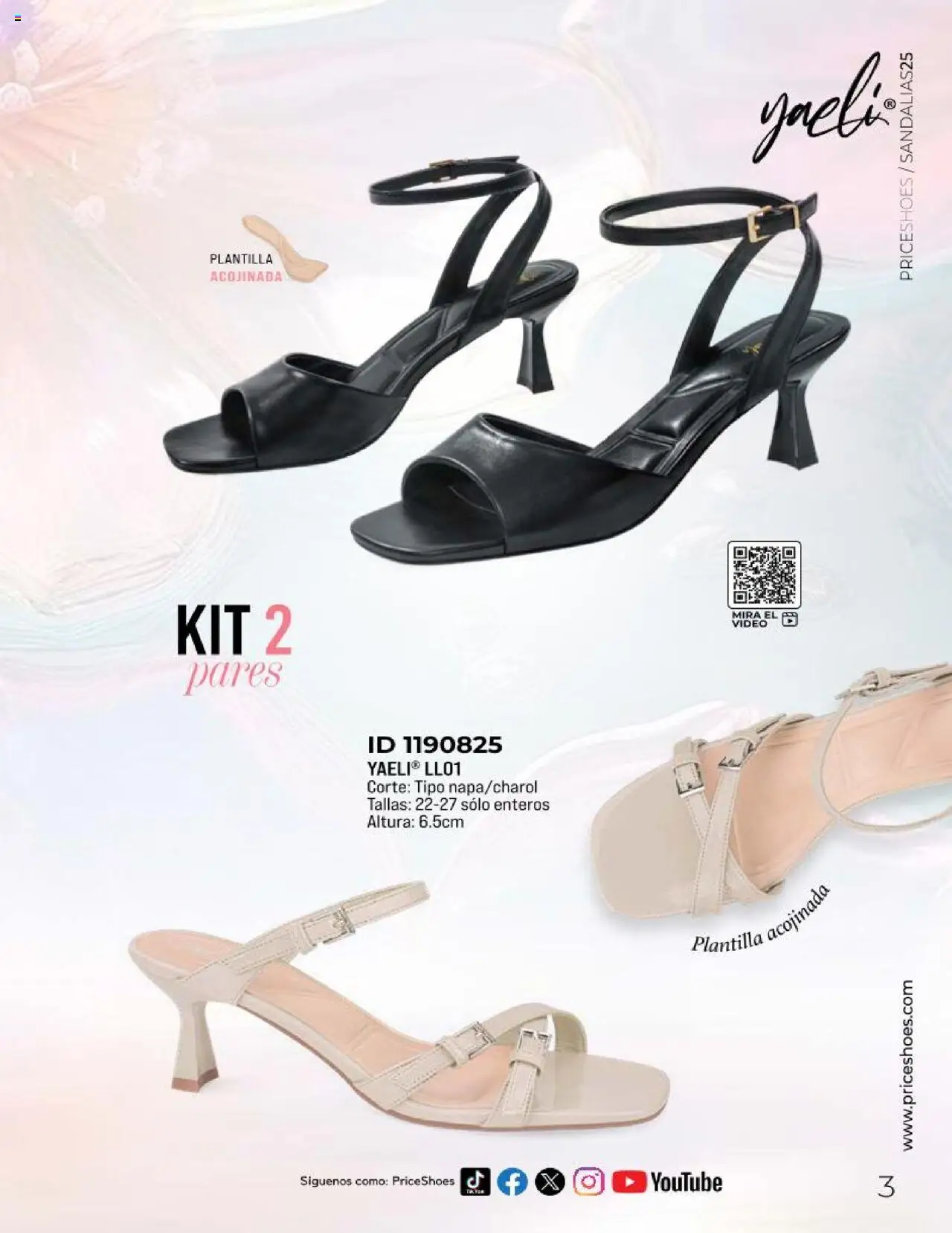 Nuevas ofertas de Price Shoes válidas en toda la República Mexicana desde el 11.03.2025. ¡Encuentra las mejores ofertas en Price Shoes catálogo Sandalias Kits 2025! | Página: 3 | Productos: Video