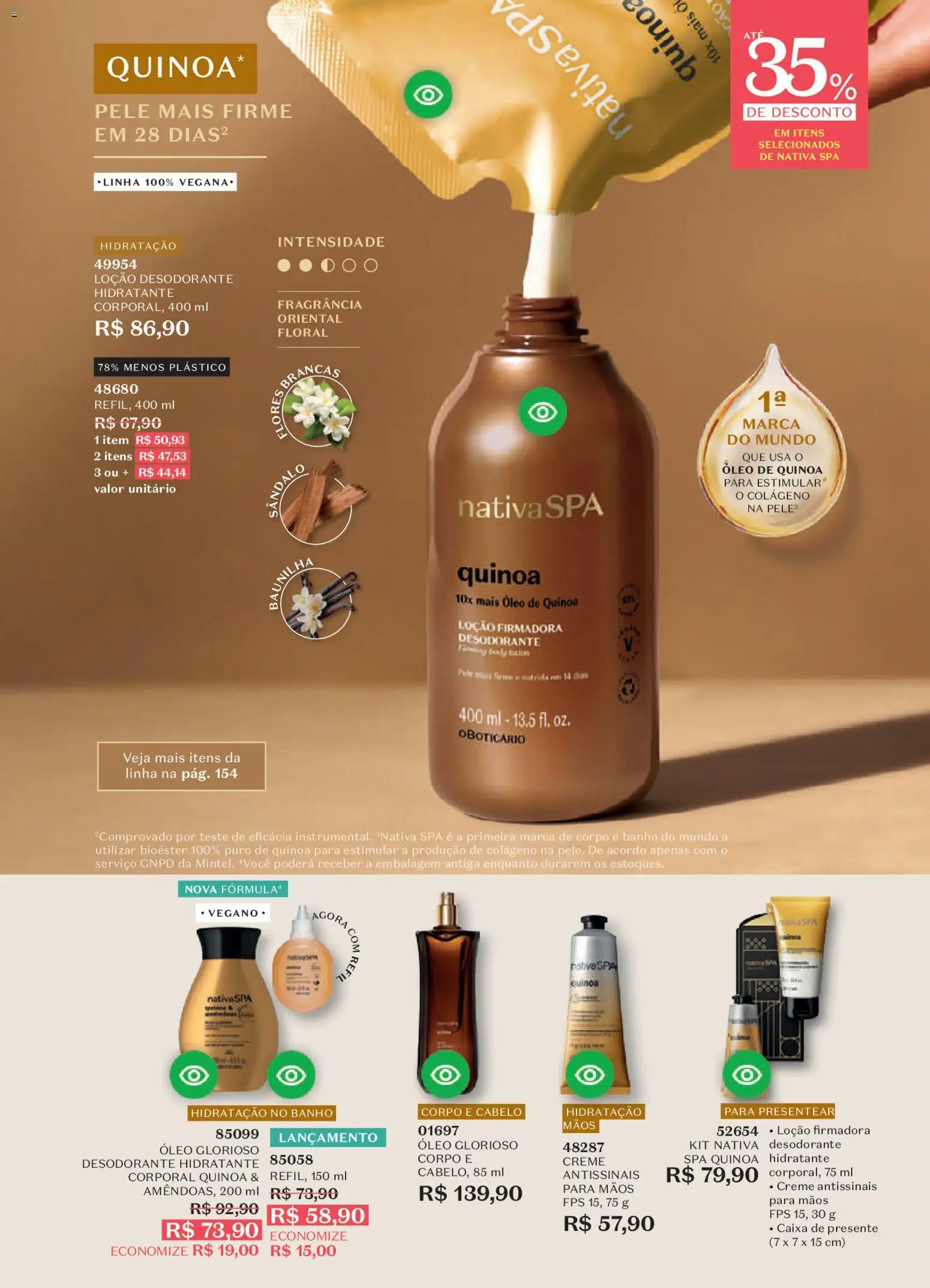 O Boticário Folheto - válido de 03.11.2025 | Página: 158 | Produtos: Colágeno, Fragrância, Hidratante corporal, Desodorante