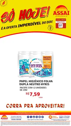 Assaí Atacadista ofertas - DF - Pré-Visualização do folheto da loja Assaí Atacadista, válido de 07.04.2026