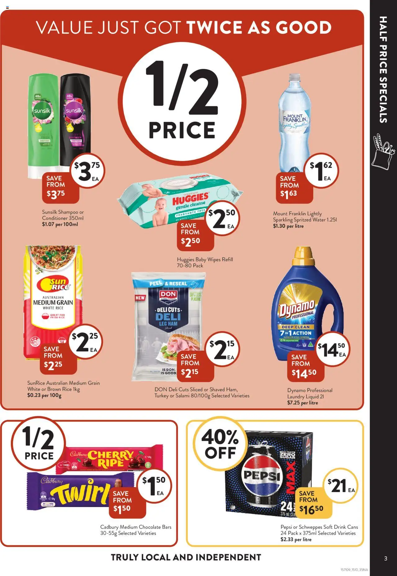Foodworks catalogue - valid from 15.10.2025 | Page: 3 | Products: Fragrance, Shampoo, Conditioner, Laundry