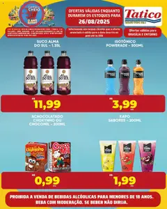 Tatico Folheto - válido de 26.08.2025 | Página: 12 | Produtos: Cerveja, Carrinho, Hambúrguer, Refrigerante