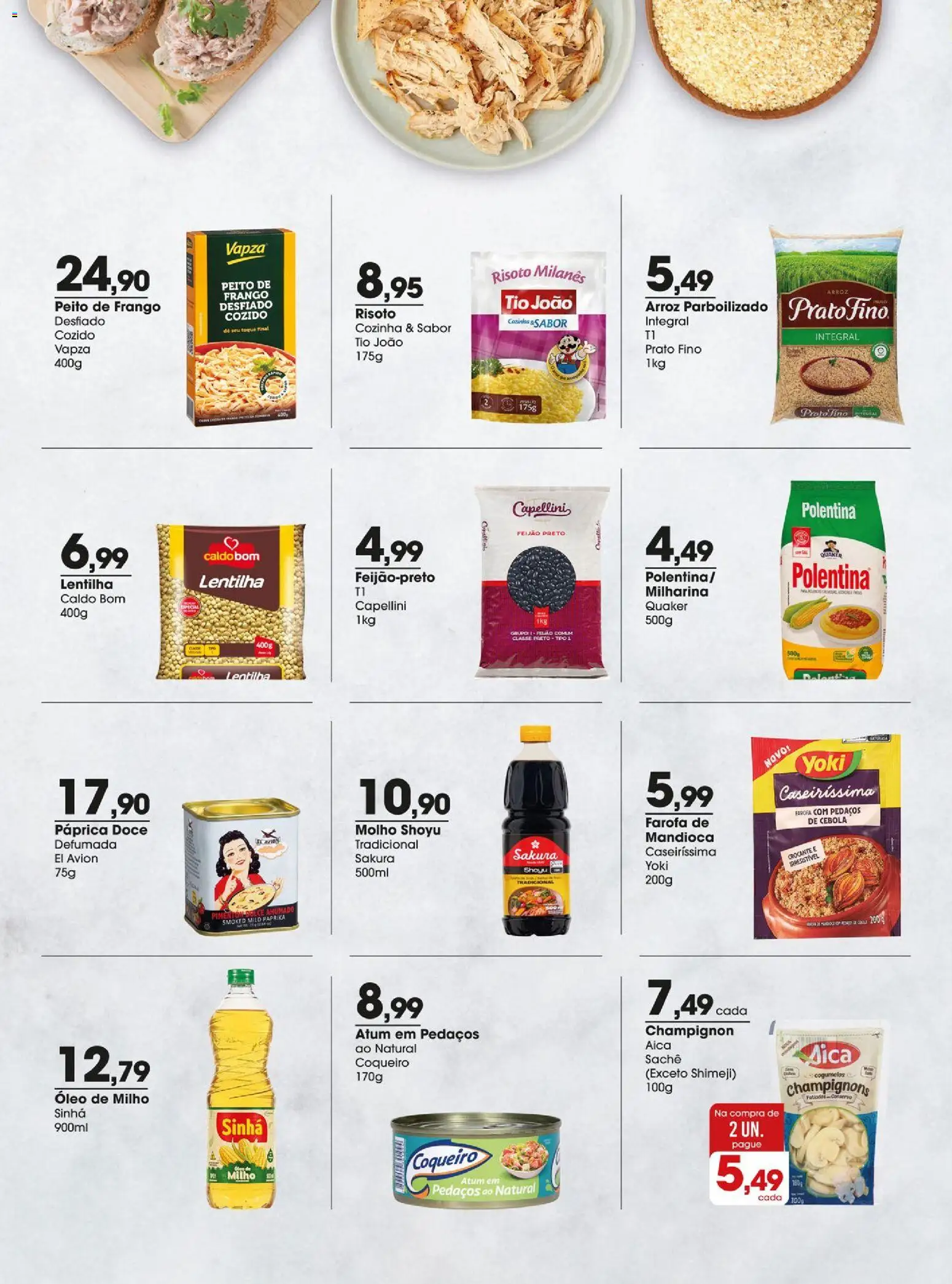 Zaffari Folheto - válido de 03.03.2026 | Página: 4 | Produtos: Feijão, Arroz, Frango, Farofa