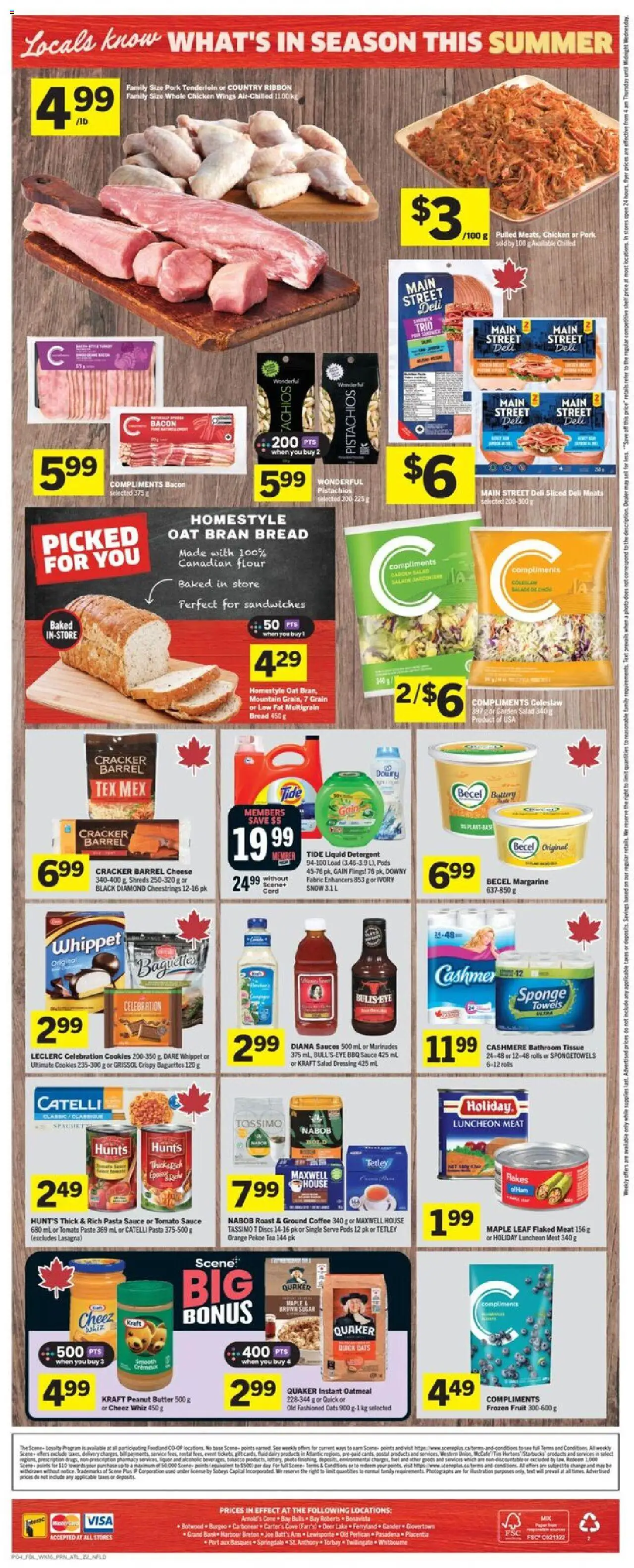 Foodland flyer valid from 14.08.2025 | Page: 2 | Products: Cookies, Butter, Ham, Chicken