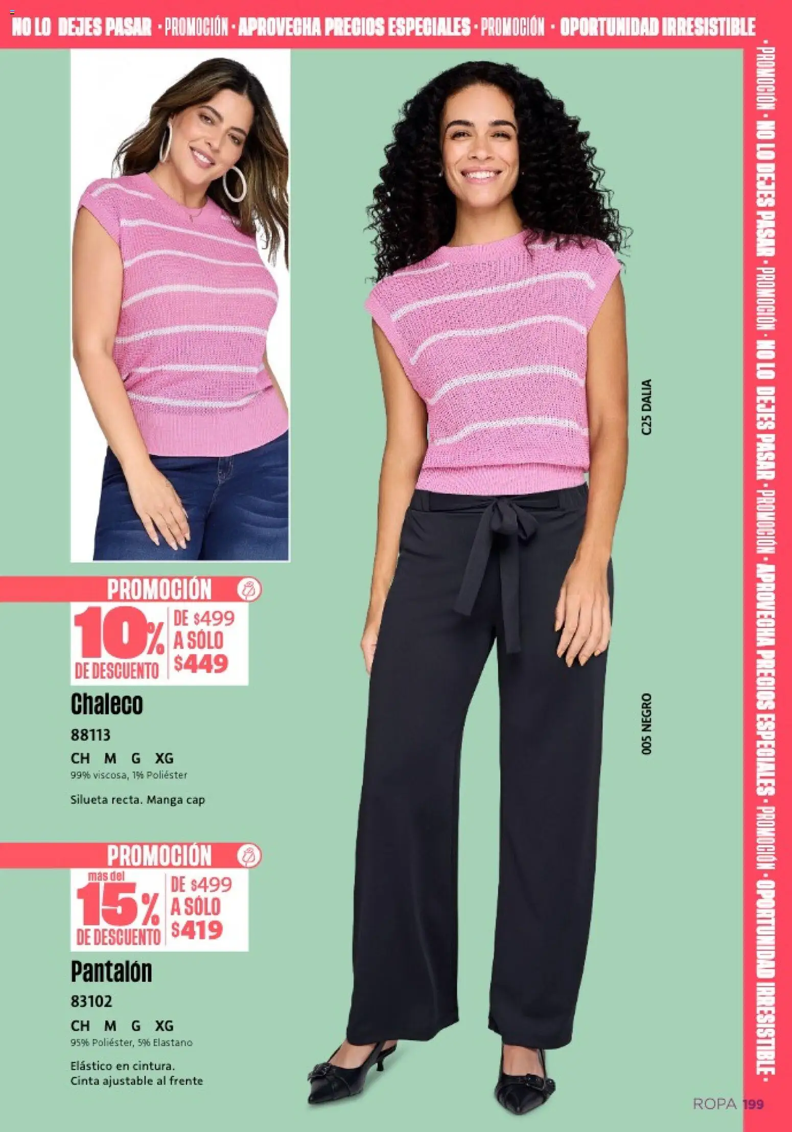 Nuevas ofertas de Ilusión válidas en toda la República Mexicana desde el 01.02.2026. ¡Encuentra las mejores ofertas en Ilusión catálogo Primavera! | Página: 201 | Productos: Chaleco, Manga, Cinta, Ropa