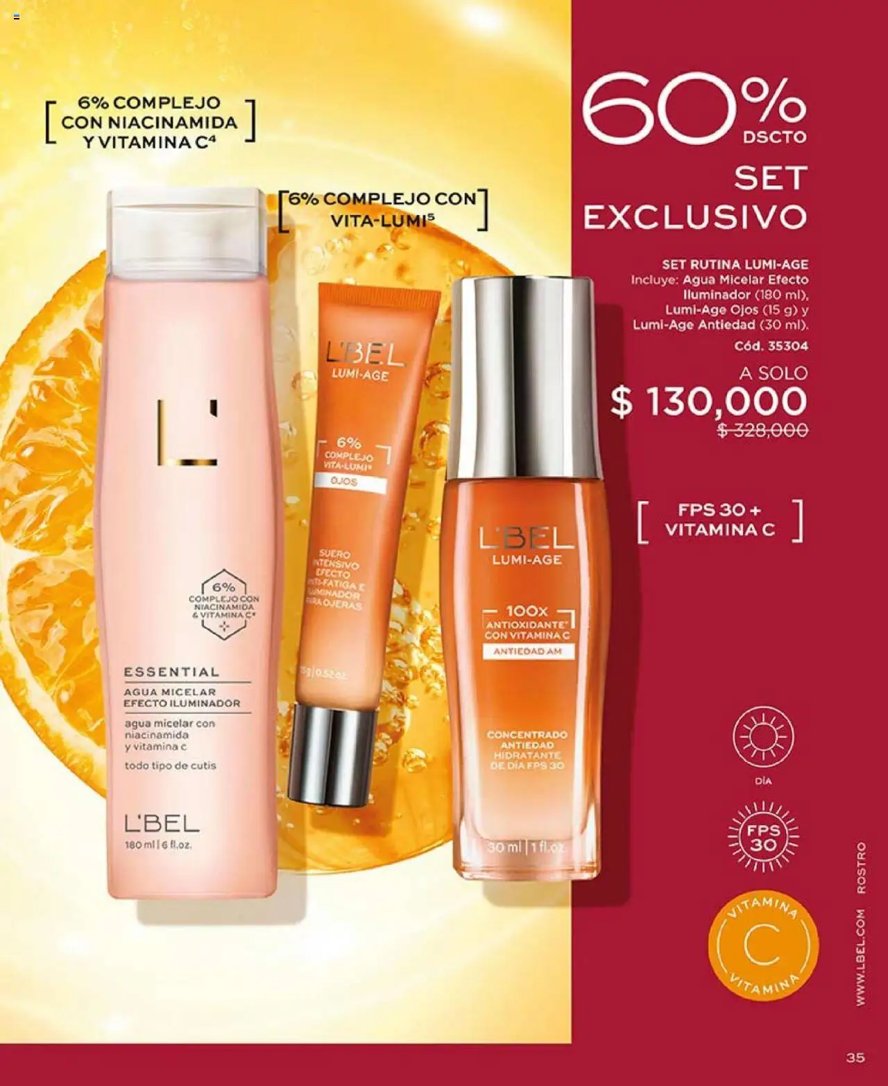 L'Bel revista - valida desde el 14.10.2025 | Página: 35 | Productos: Agua, Agua micelar, Iluminador