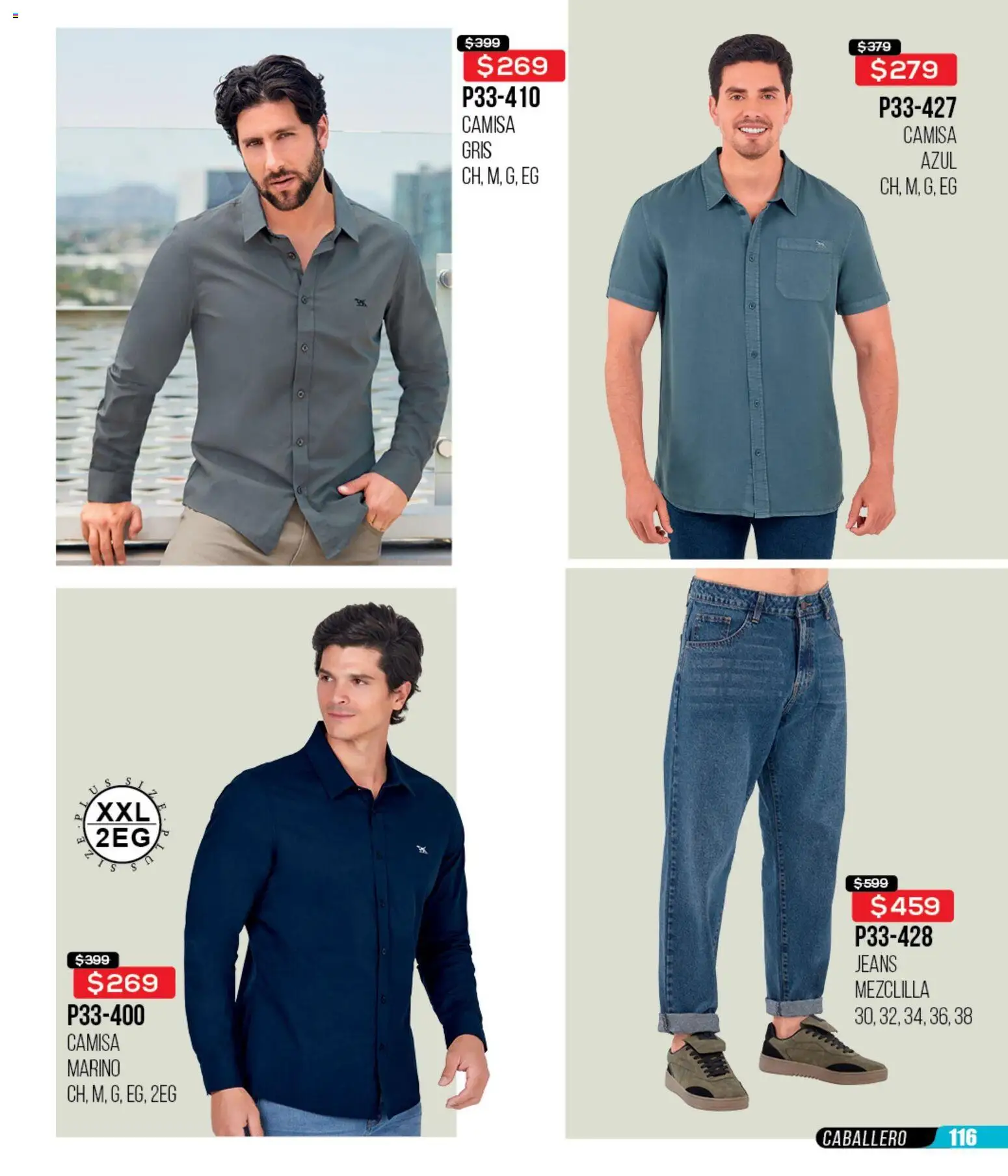 Nuevas ofertas de Cklass válidas en toda la República Mexicana desde el 15.12.2025. ¡Encuentra las mejores ofertas en Cklass catálogo Rebajas fin de año ropa! | Página: 117 | Productos: Camisa