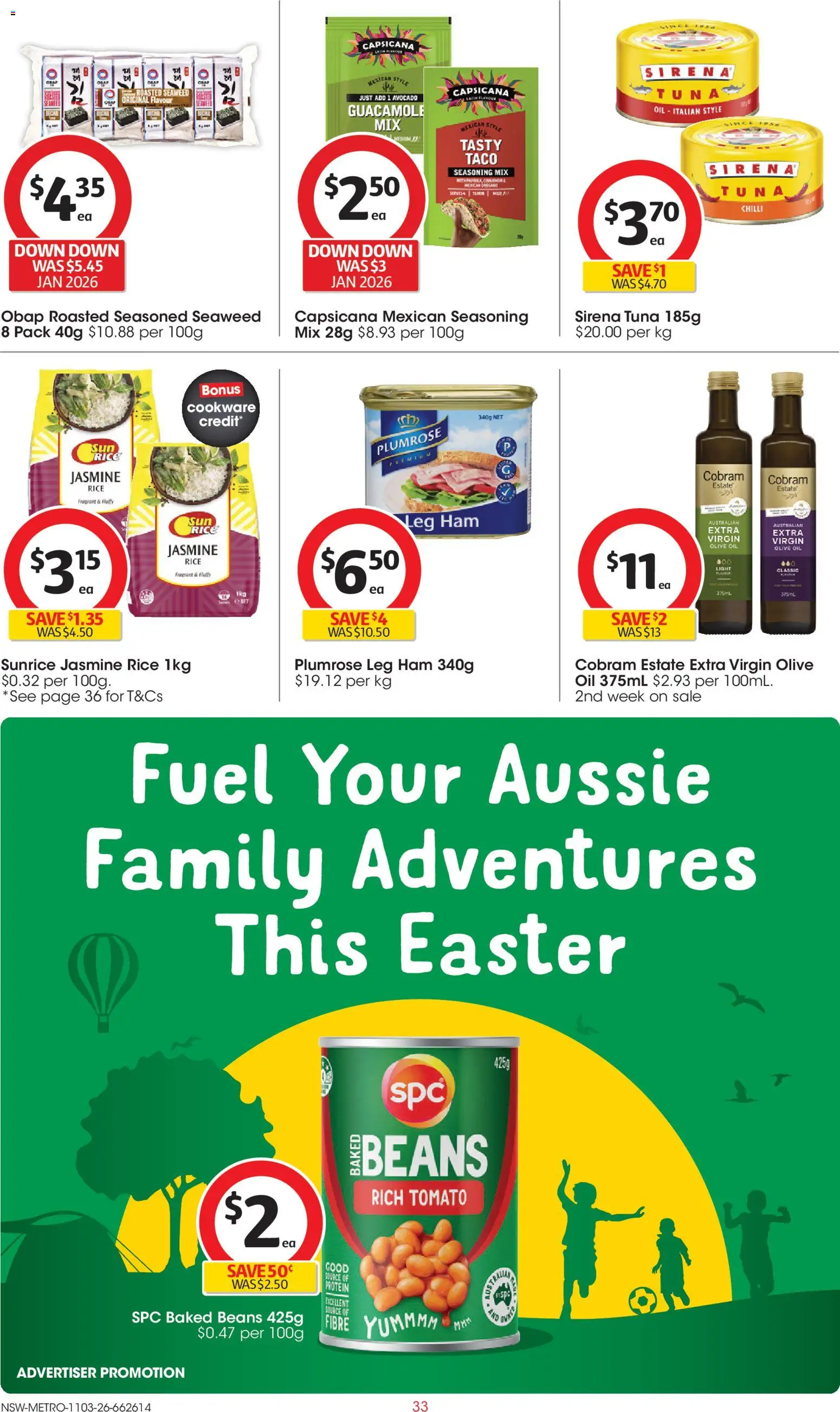 Coles catalogue - valid from 11.03.2026 | Page: 33 | Products: Light, Oil, Rice, Tuna