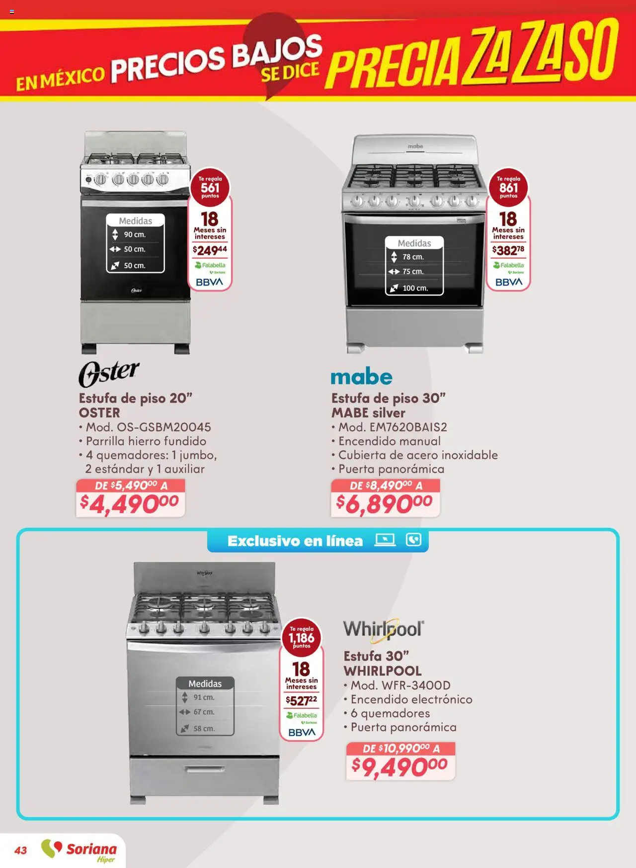 Nuevas ofertas de Soriana válidas en toda la República Mexicana desde el 14.08.2025. ¡Encuentra las mejores ofertas en Soriana - Preciazazaso Híper: Valle de México! | Página: 43 | Productos: Parrilla, Té