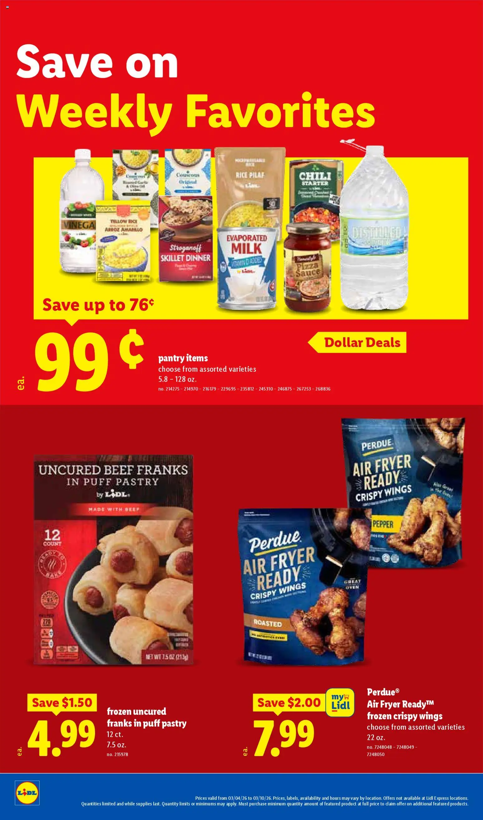 Lidl Weekly Ad - valid from 04.03.2026 | Page: 10 | Products: Skillet, Milk, Pepper, Oven