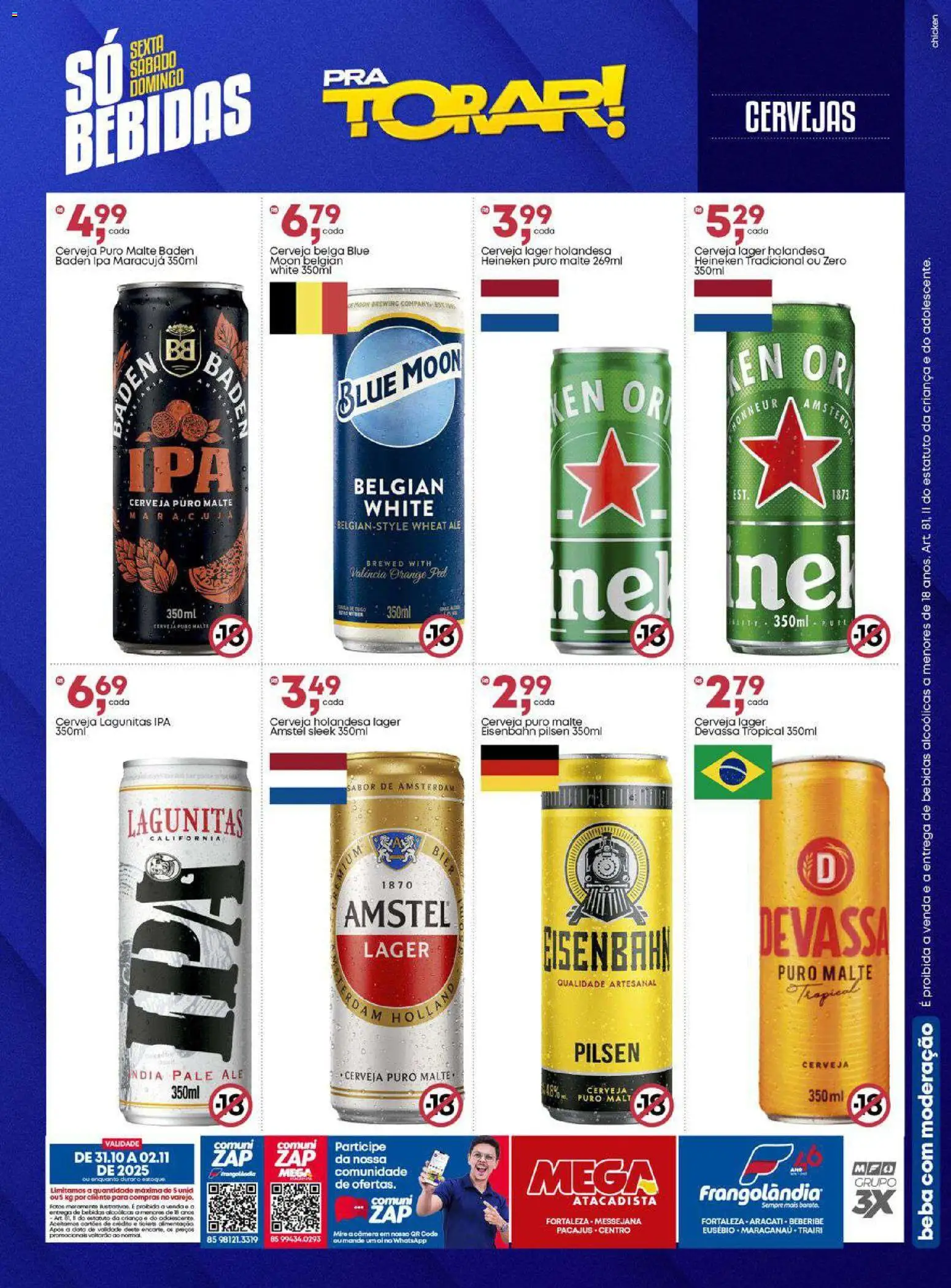 Frangolândia Folheto - válido de 31.10.2025 | Página: 10 | Produtos: Eisenbahn, Cerveja, Heineken, Câmera