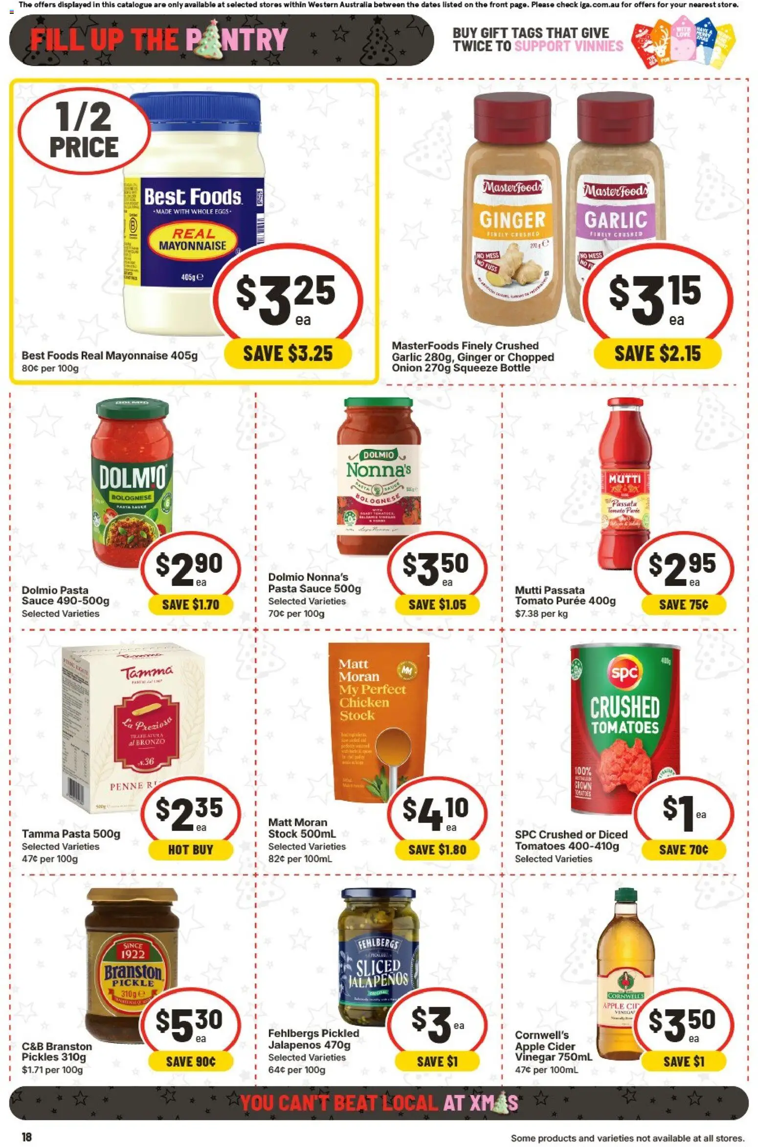 IGA catalogue - valid from 26.11.2025 | Page: 21 | Products: Tomatoes, Mayonnaise, Sauce, Vinegar