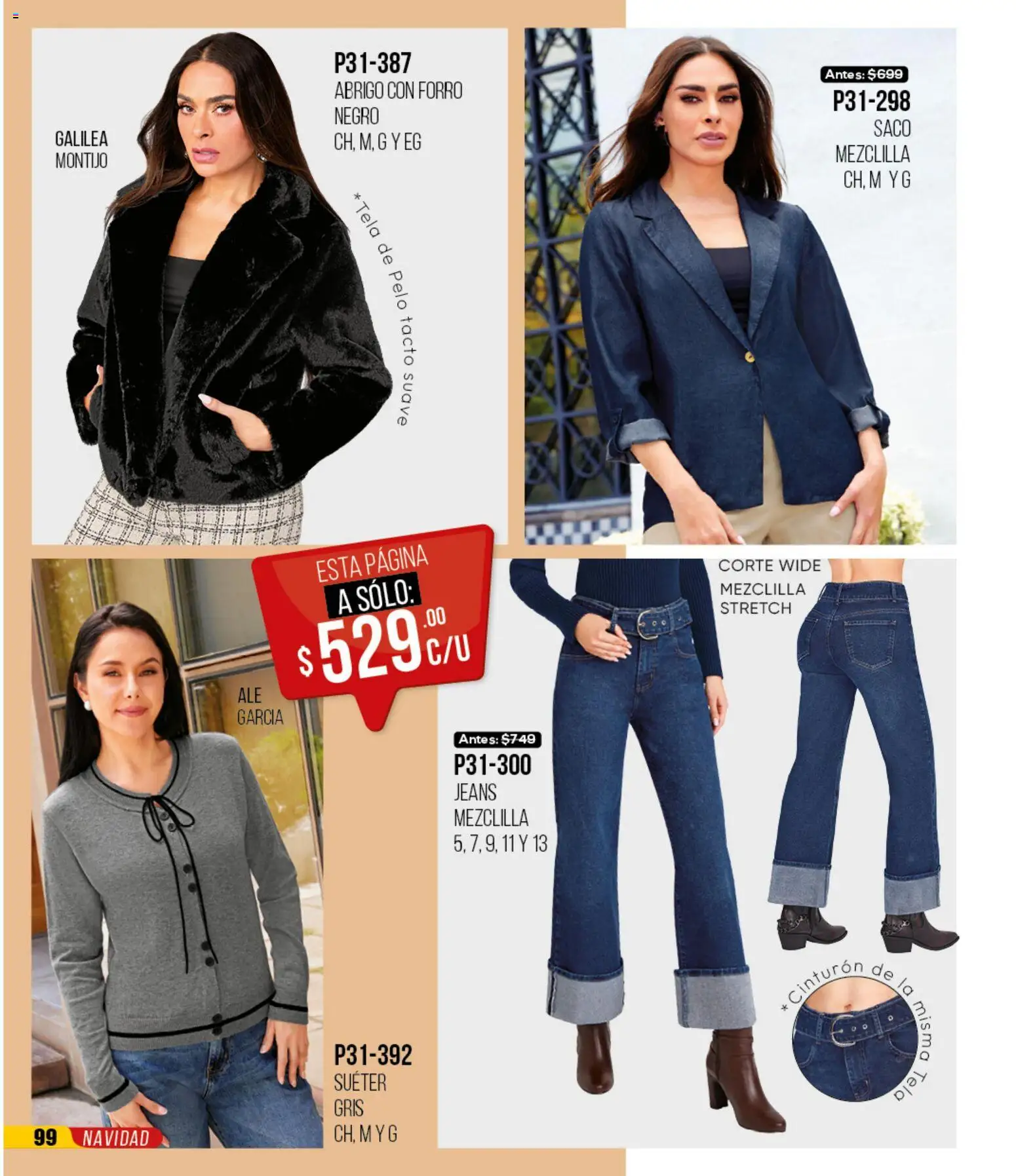 Nuevas ofertas de Cklass válidas en toda la República Mexicana desde el 30.11.2025. ¡Encuentra las mejores ofertas en Cklass catálogo Rebajas Navideñas Calzado! | Página: 531 | Productos: Suéter, Abrigo