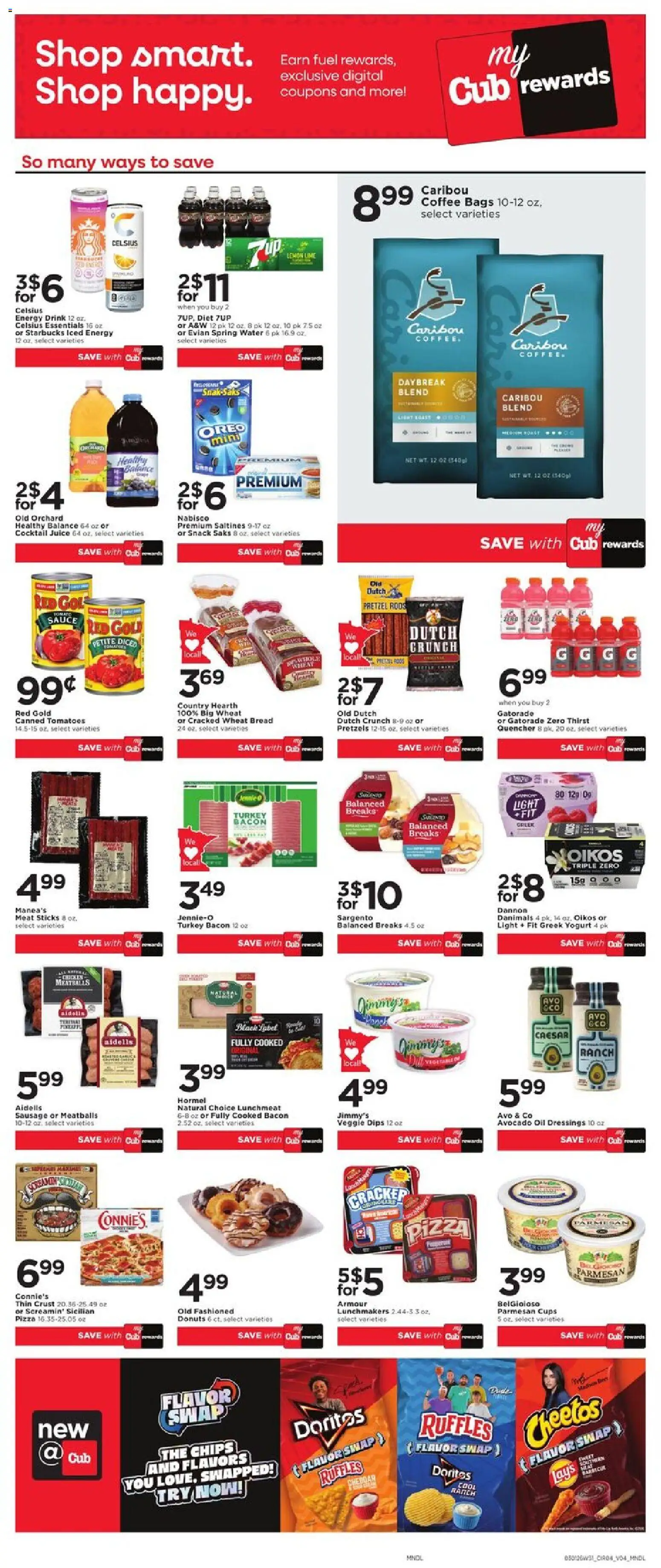 Cub Foods Weekly Ad - valid from 01.03.2026 | Page: 6 | Products: Bread, Coffee, Avocado, Sausage