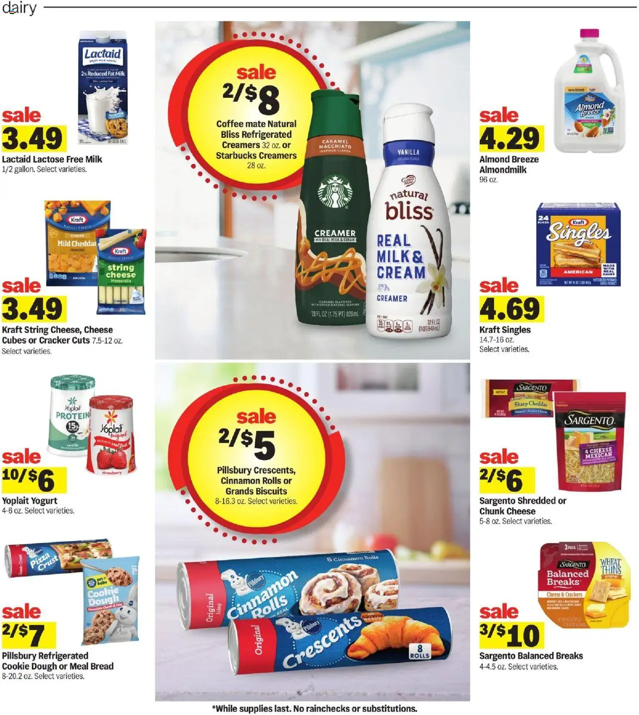 Meijer Weekly Ad - valid from 03.08.2025 | Page: 7 | Products: Milk, Yogurt, Pizza, Cream