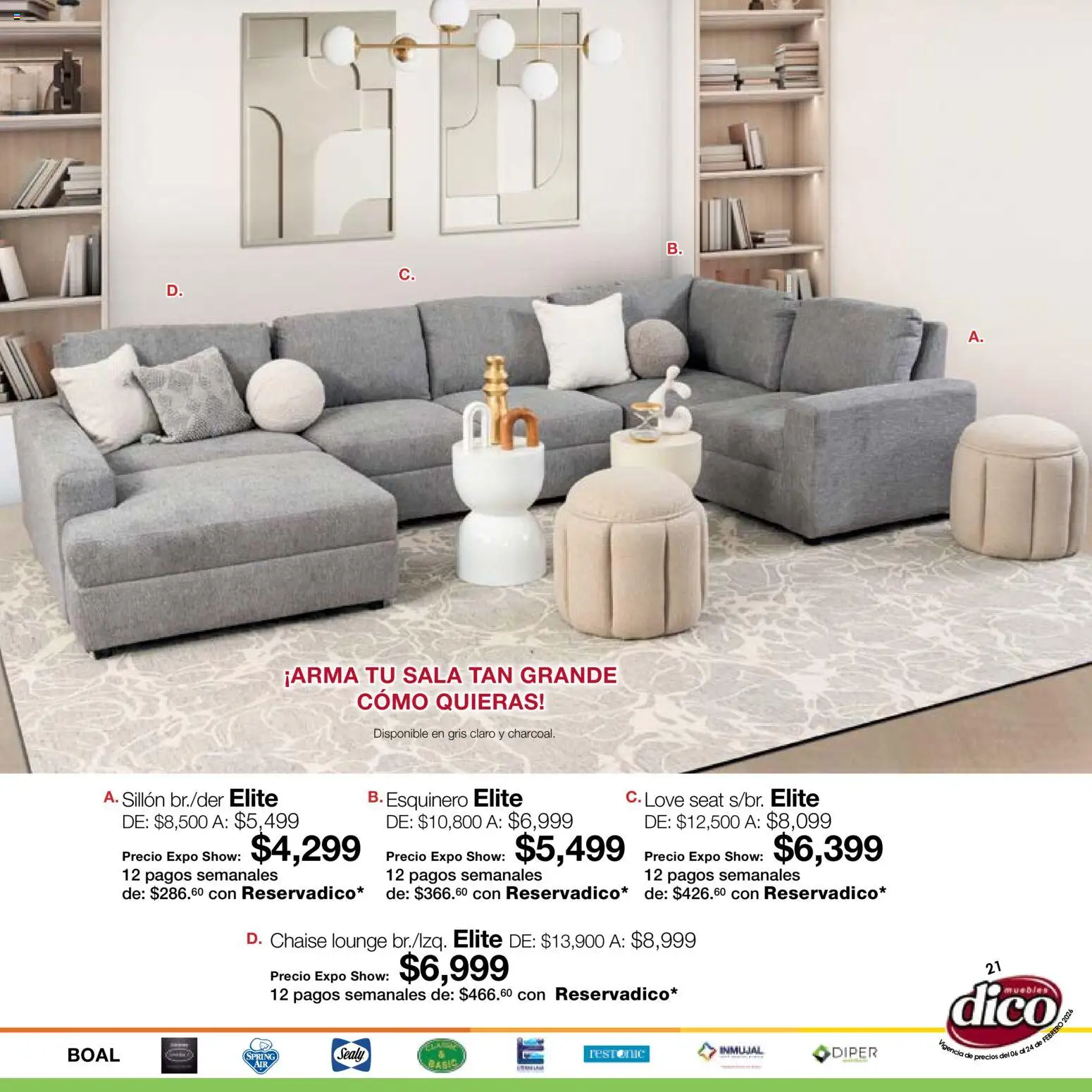 Nuevas ofertas de Muebles Dico válidas en toda la República Mexicana desde el 06.02.2026. ¡Encuentra las mejores ofertas en Muebles Dico catálogo Expo Show! | Página: 21