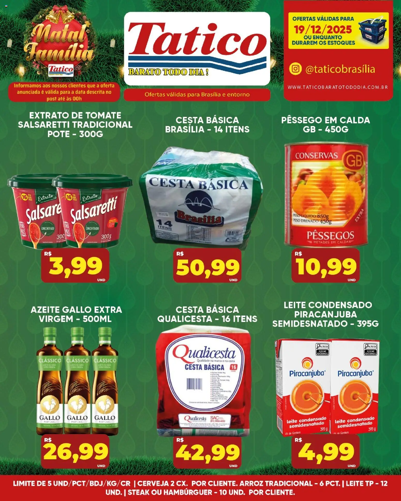 Tatico Folheto - válido de 19.12.2025 | Página: 14 | Produtos: Leite, Arroz, Açúcar, Leite condensado