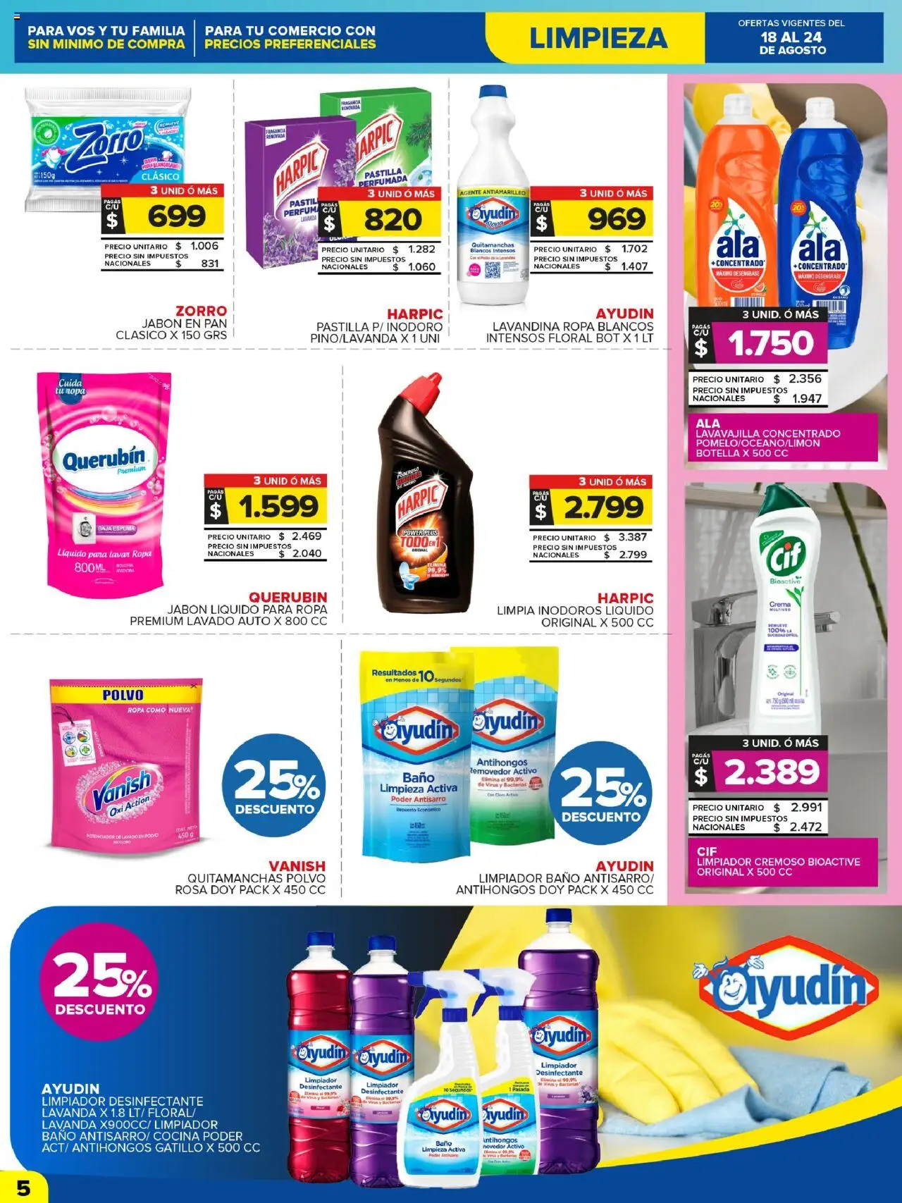 Carrefour Maxi catálogo - CABA │ válido desde el 18.08.2025 | Página: 5 | Productos: Lavandina, Cocina, Espuma, Crema