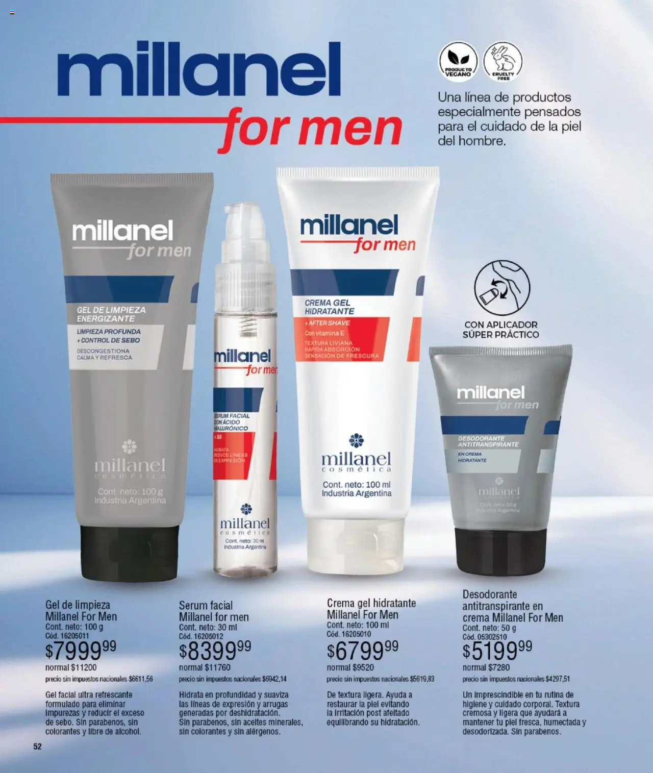 Millanel catálogo │ válido desde el 15.09.2025 | Página: 52 | Productos: Serum, Desodorante, Antitranspirante, Crema