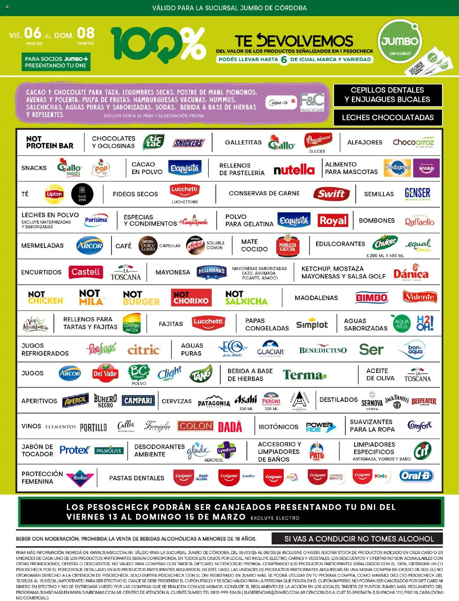 Jumbo ofertas Córdoba │ válido desde el 06.03.2026 | Página: 2 | Productos: Bombones, Mayonesa, Gelatina, Café