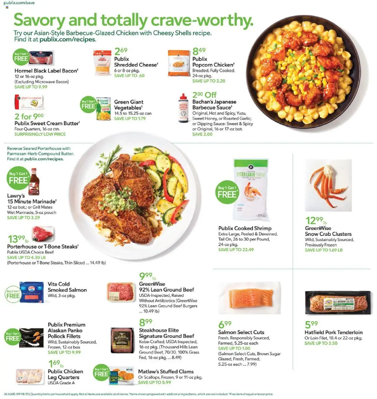 Publix Weekly Ad - valid from 17.09.2025 | Page: 4 | Products: Box, Microwave, Sauce, Grill