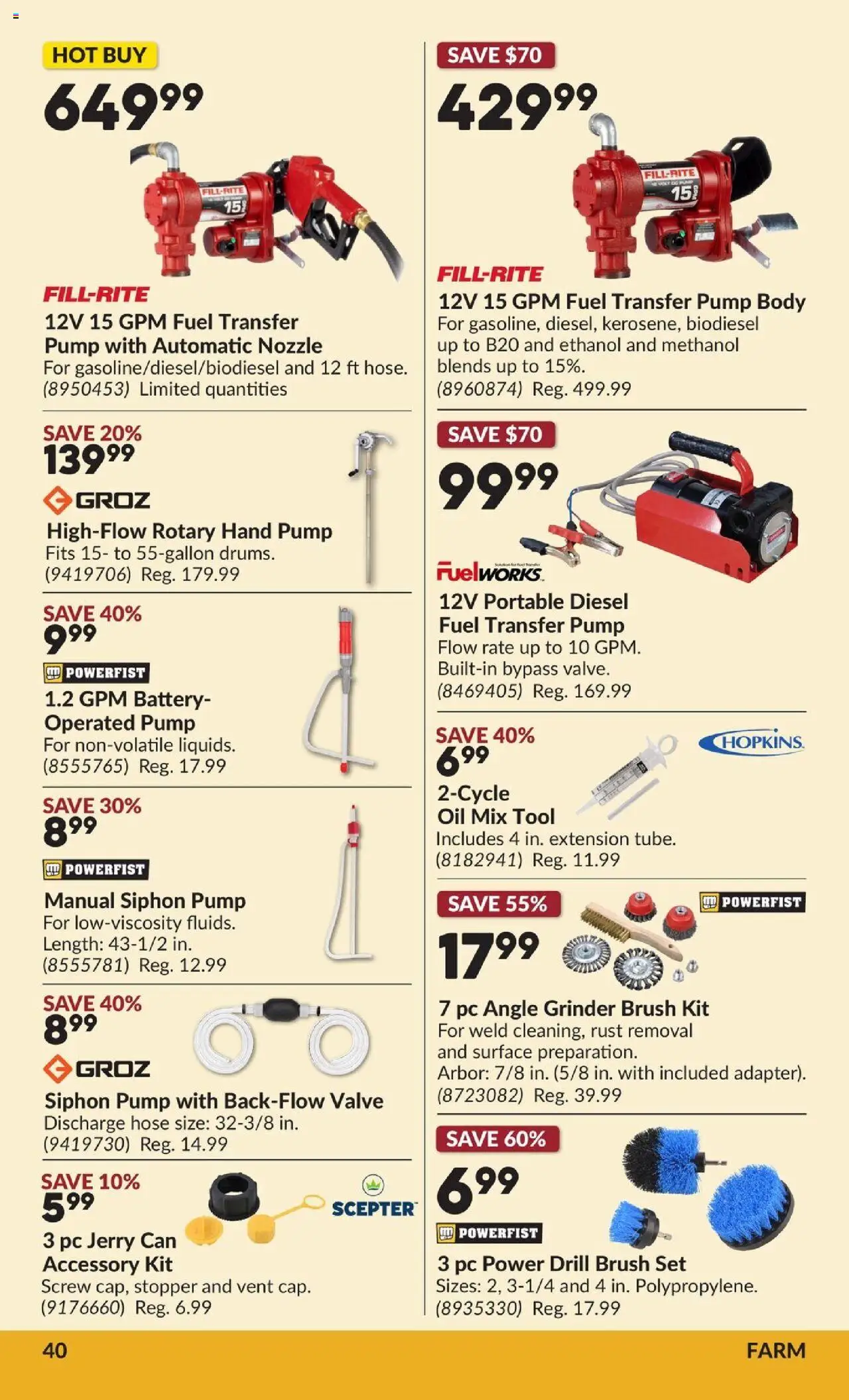 Princess Auto flyer valid from 07.10.2025 | Page: 46 | Products: PC, Brush, Battery, Oil